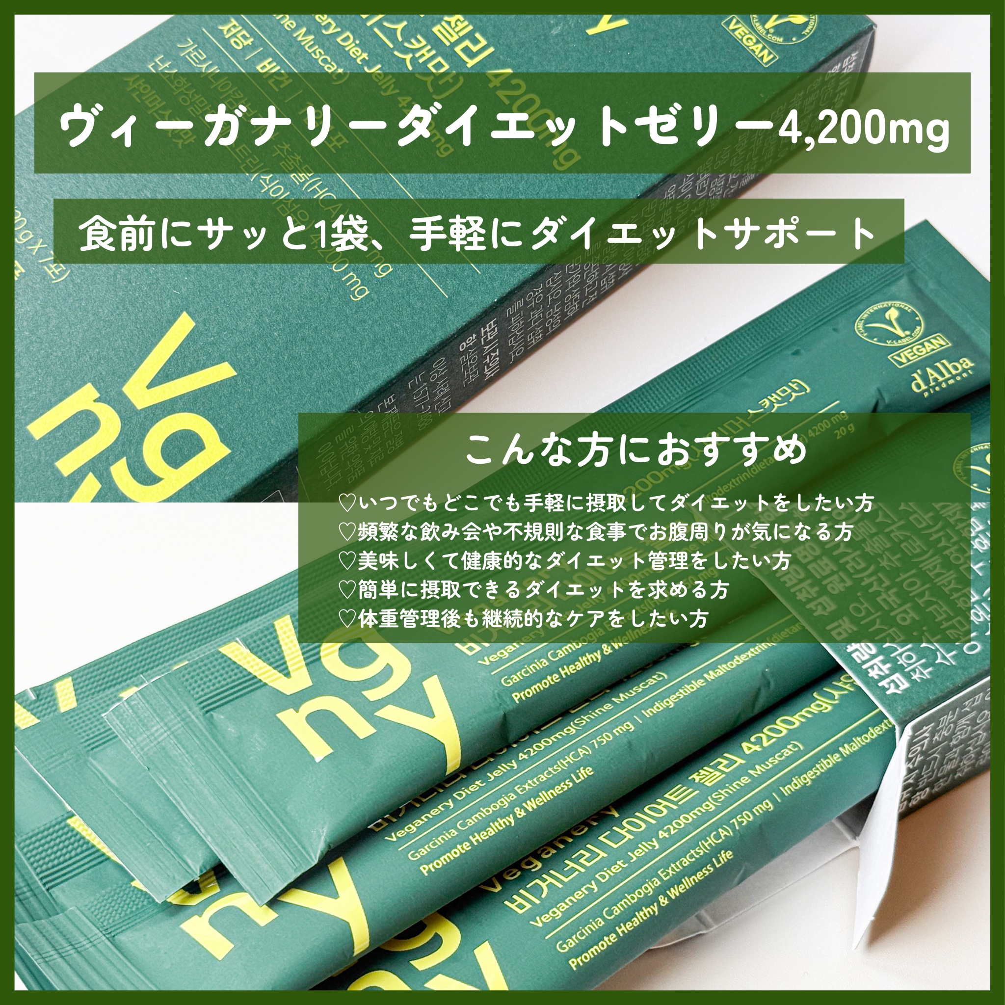 ヴィーガナリー植物性コラーゲン/ダルバ/美容サプリメントを使ったクチコミ（2枚目）
