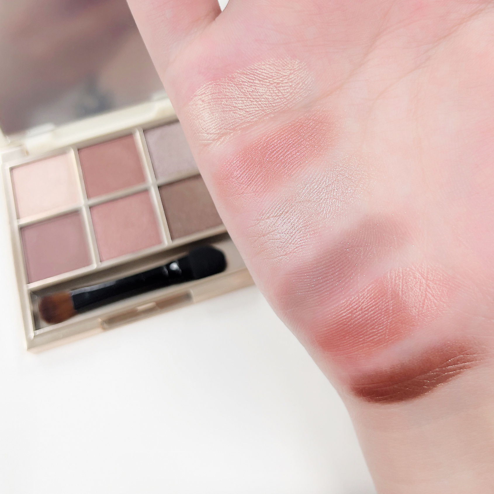 6色アイシャドウパレット/and us/アイシャドウパレットを使ったクチコミ（2枚目）