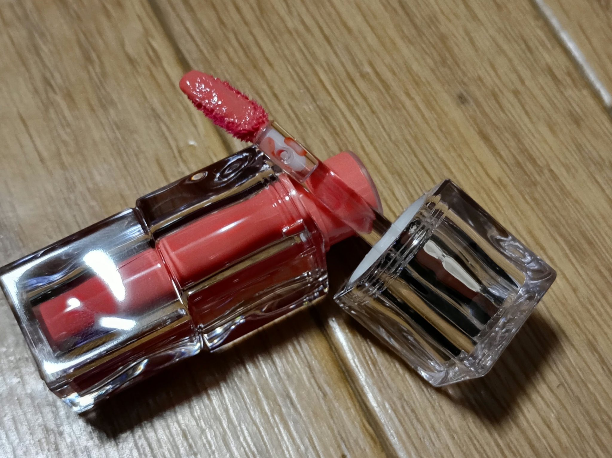 ウォーターリズムグロウティント 10 HEART BERRY（ミニ）/TIRTIR(ティルティル)/リップティントを使ったクチコミ（3枚目）