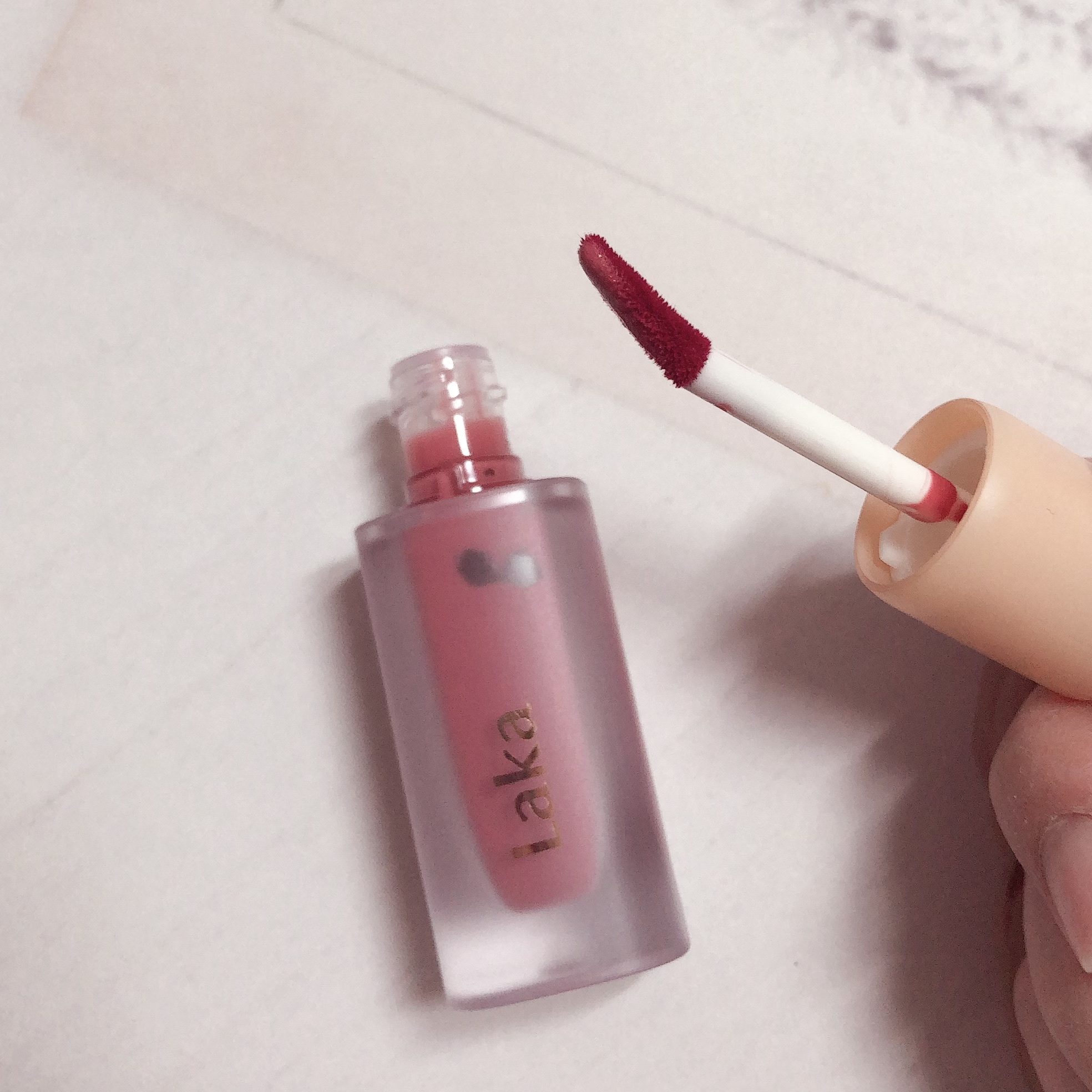 フルーティーグラムティント/Laka/リップティントを使ったクチコミ（2枚目）