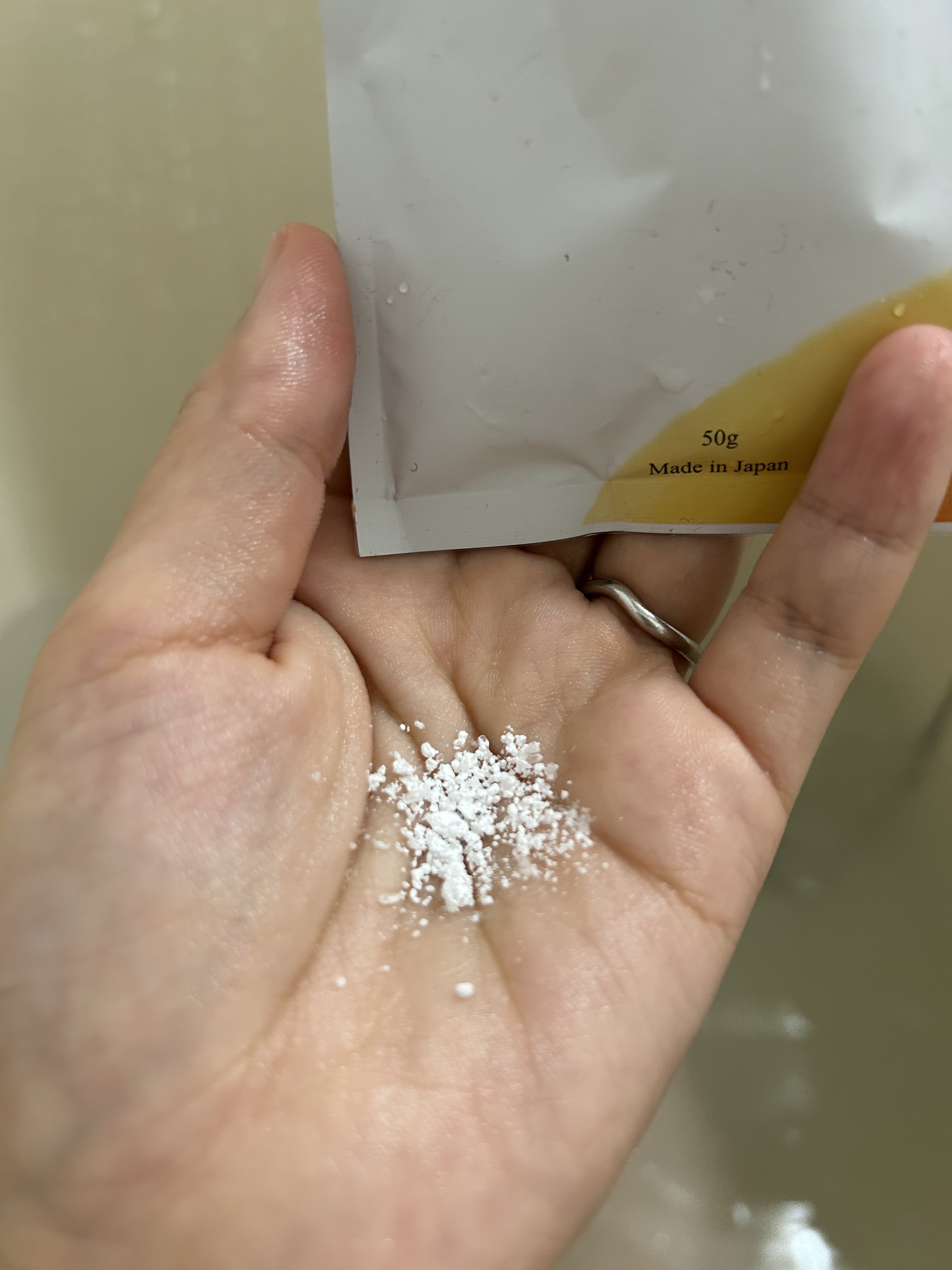 バスソルト オレンジ＆グレープフルーツ/mariness/無機塩系入浴剤を使ったクチコミ（2枚目）