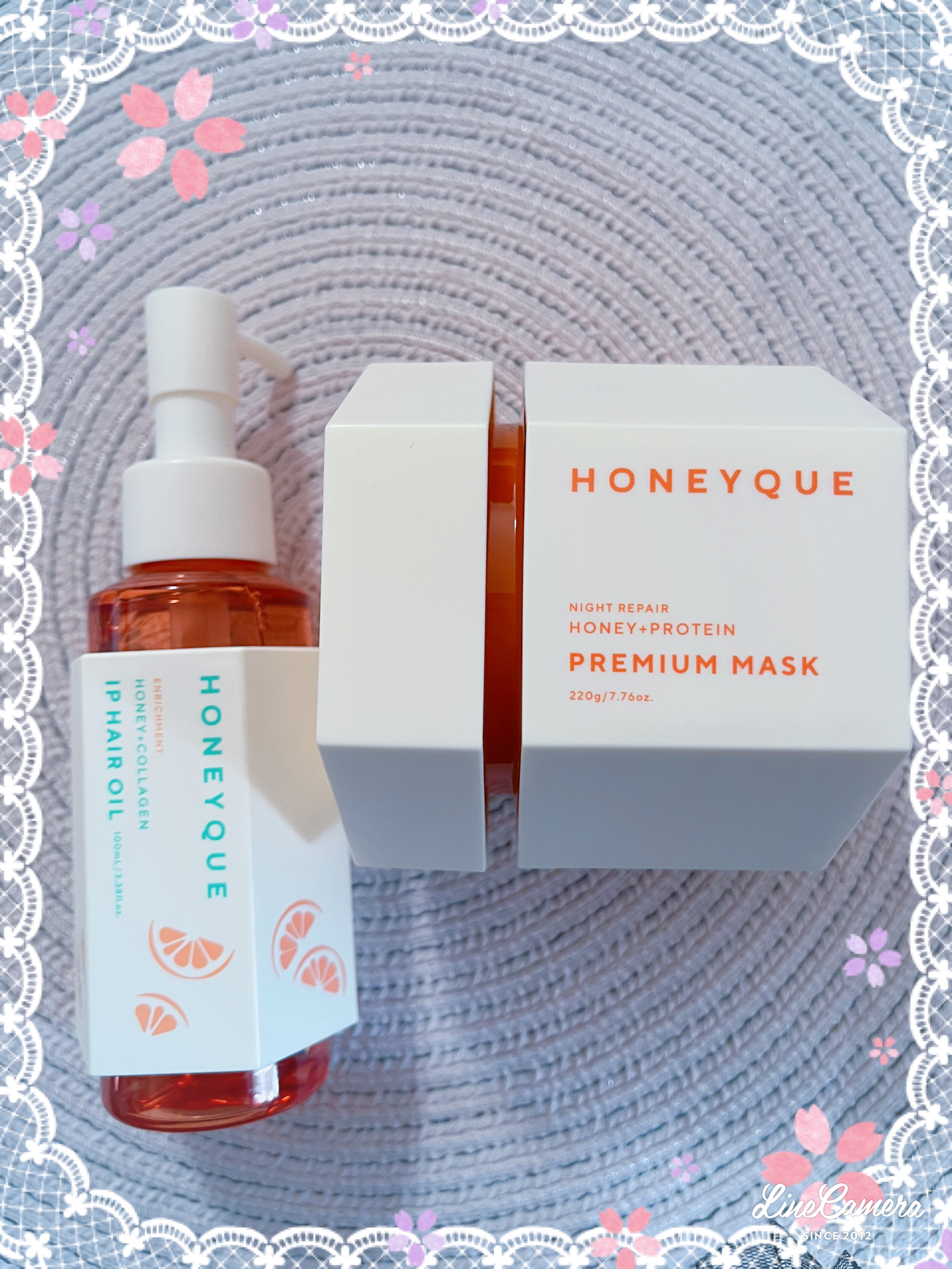 ハニーク ナイトリペア プレミアム 集中ヘアマスク(キンモクセイの香り)/ハニーク/ヘアマスク・ヘアパックを使ったクチコミ（1枚目）