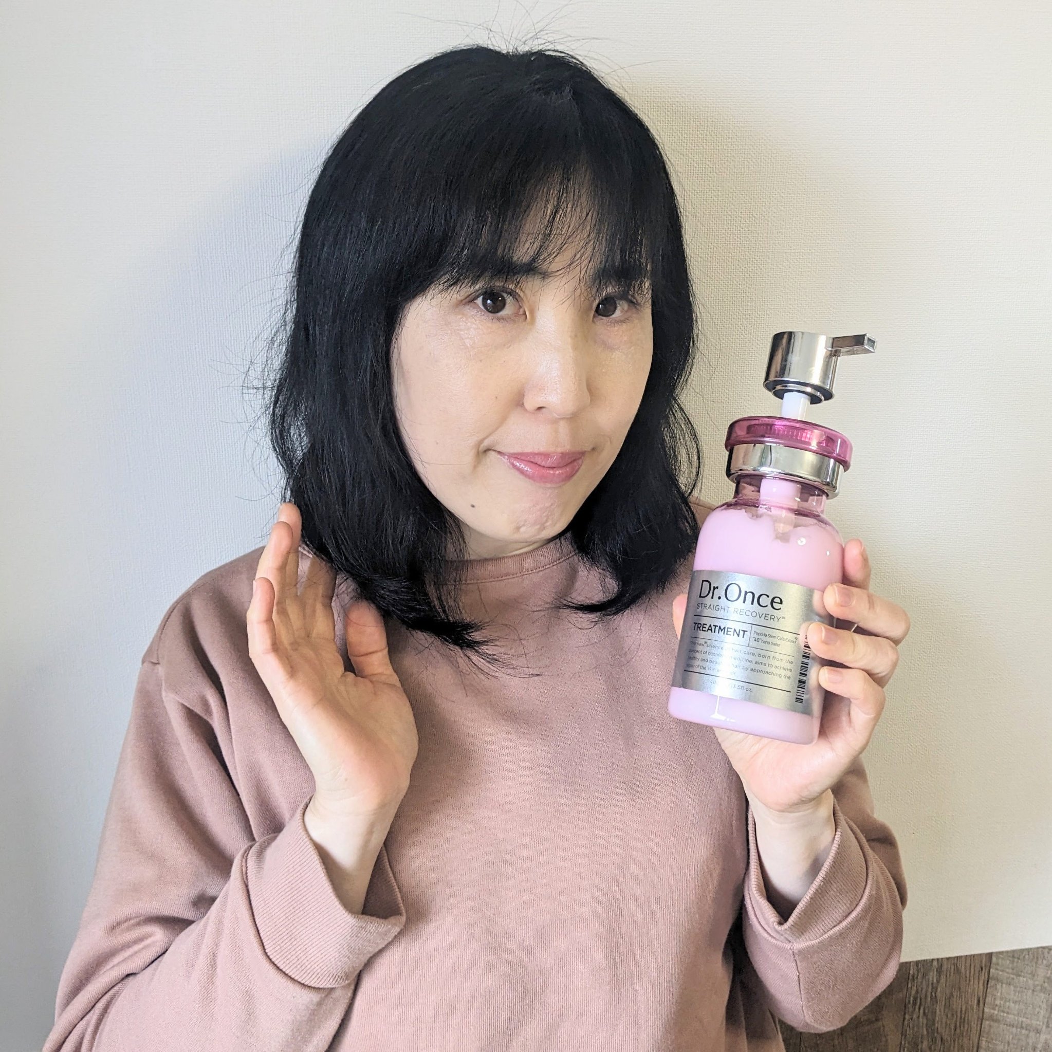 Dr.Once ストレートリカバリー シャンプー/トリートメントのクチコミ「ドライヤーをかけても　髪の毛が爆発しない‼️　
うねらず　まっすぐ　毛先までまとまってる🎵　感.....」（2枚目）