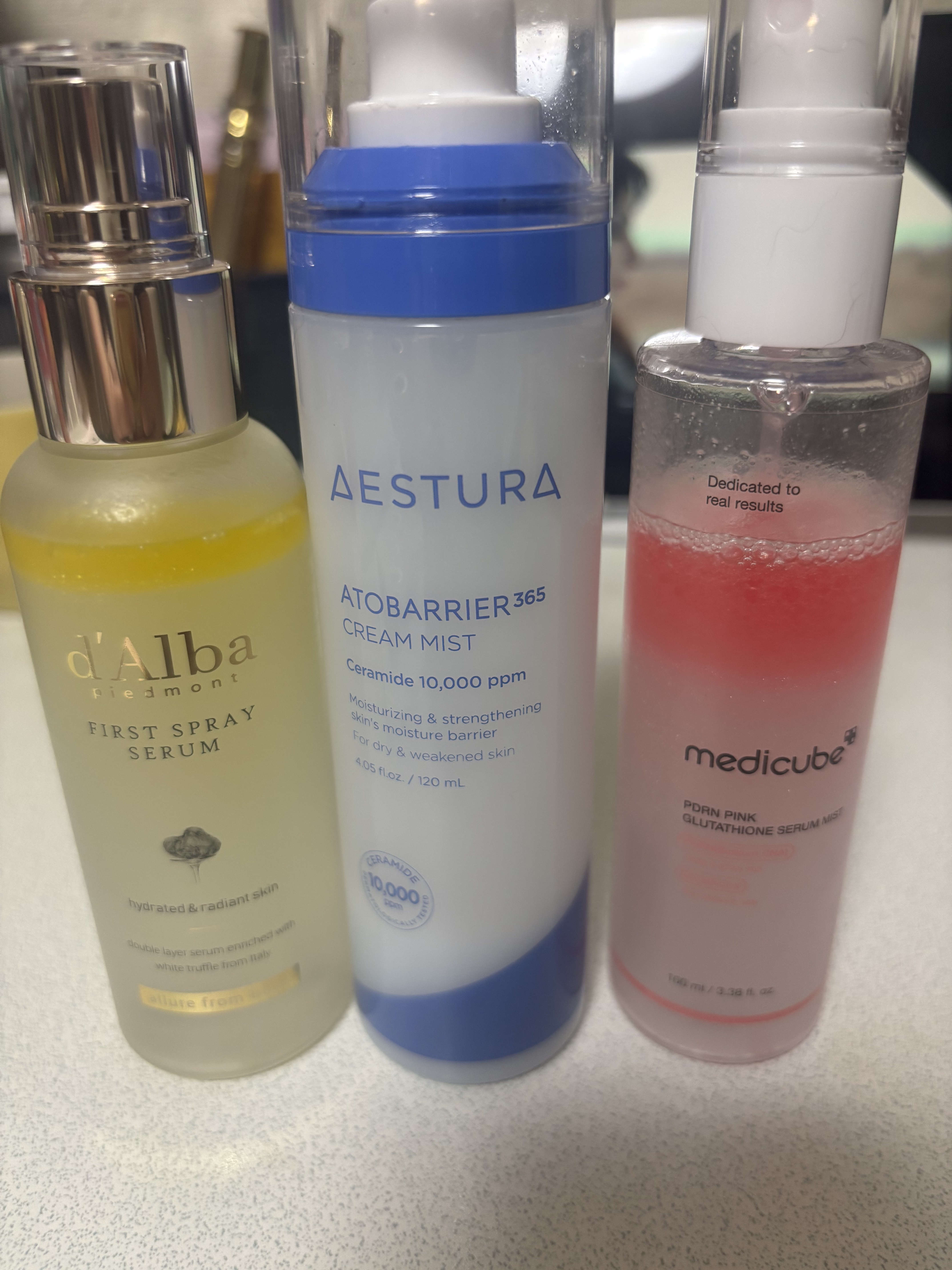 ダルバ ホワイトトリュフファーストスプレーセラム/ダルバ/ミスト状化粧水を使ったクチコミ（1枚目）