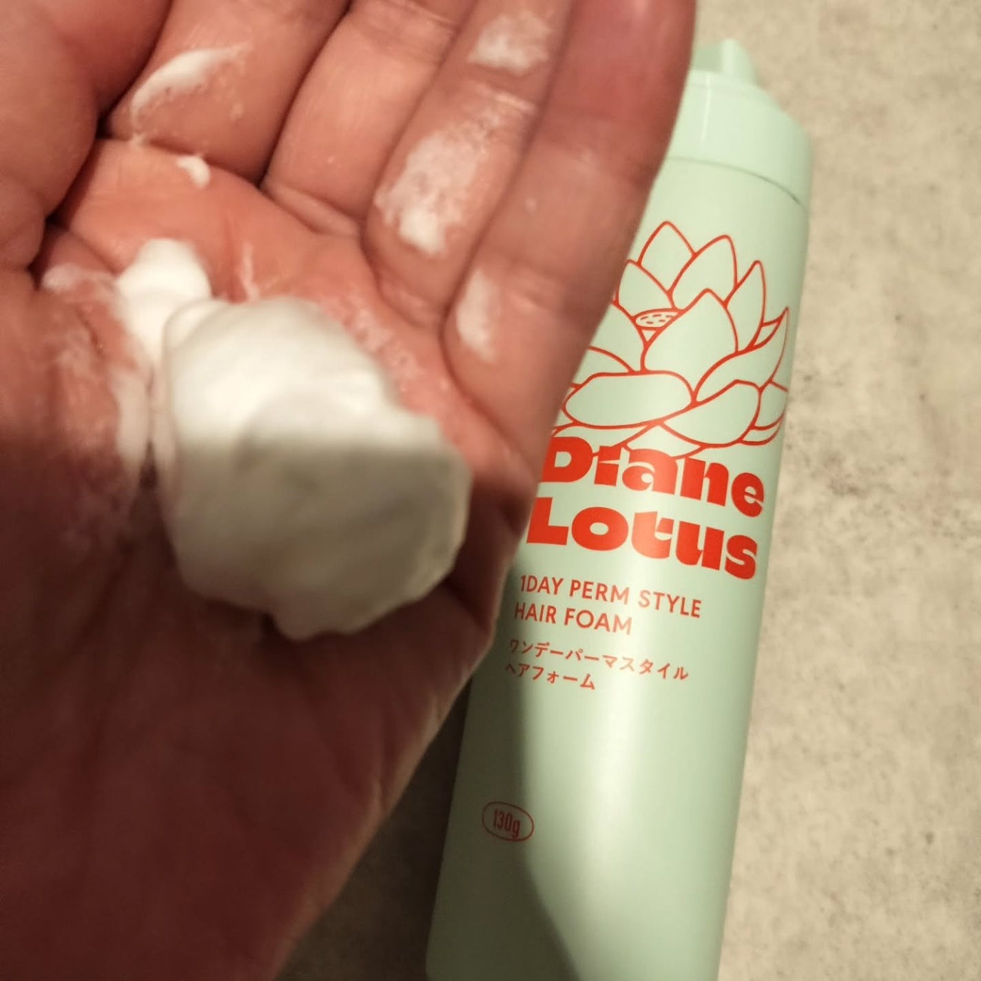 ロータス ワンデーパーマスタイル ヘアフォーム ティー&シトラスの香り/ダイアン/その他スタイリングを使ったクチコミ(1枚目)