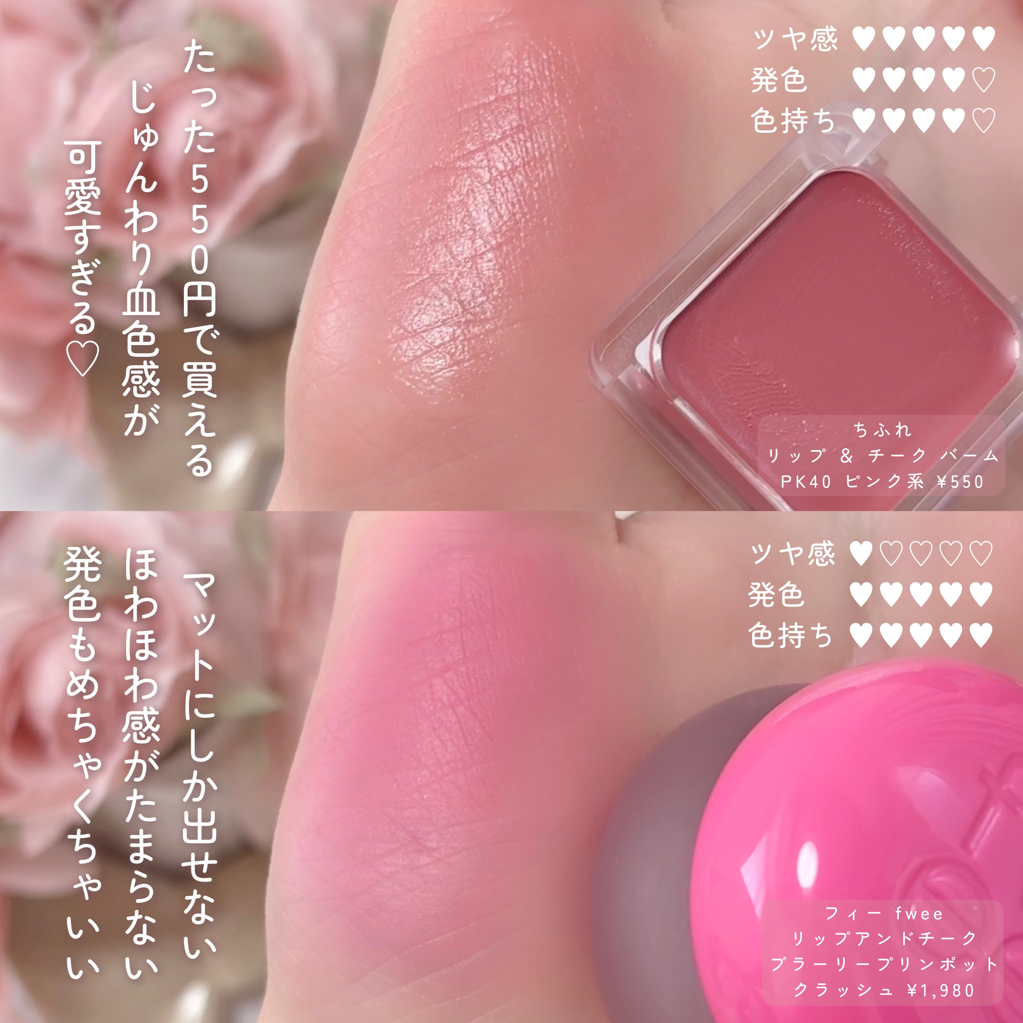 グロウフルールチークス/キャンメイク/パウダーチークを使ったクチコミ（3枚目）