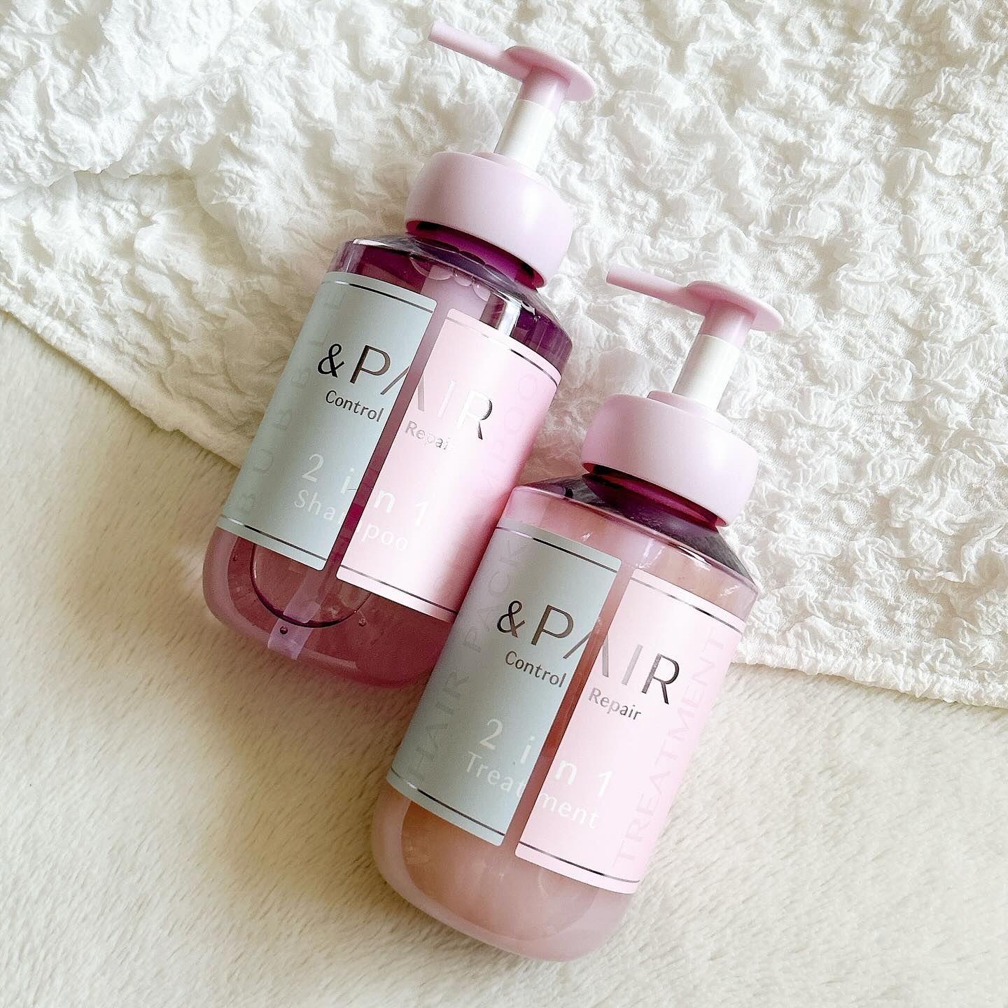 アンドペア コントロール リペア 2in1 シャンプー＆ヘアトリートメント/&PAIR/市販シャンプーを使ったクチコミ（1枚目）