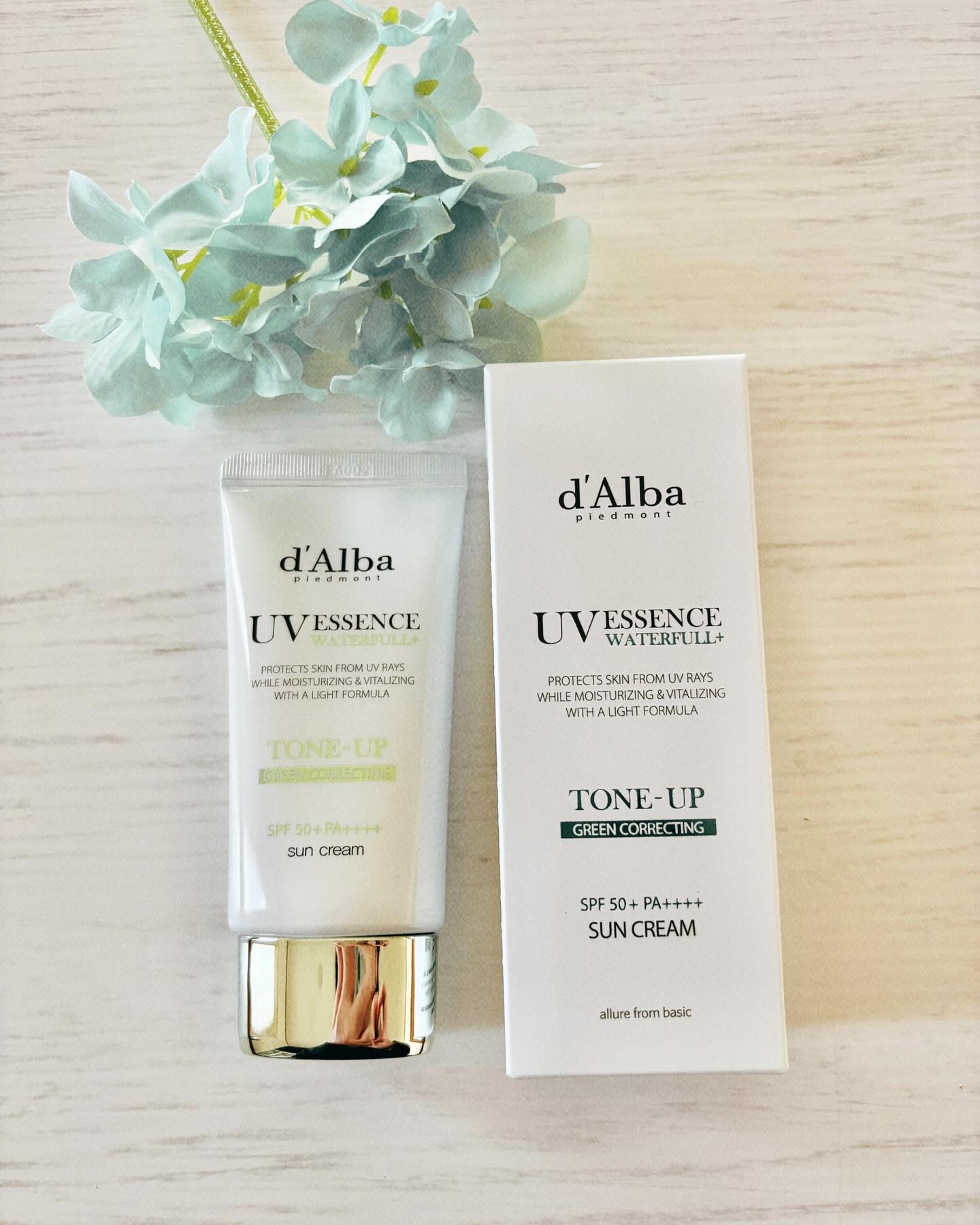 クリーンティーツリーリポソームトーンアップサンクリーム（グリーン）/ダルバ/日焼け止めクリームを使ったクチコミ（1枚目）