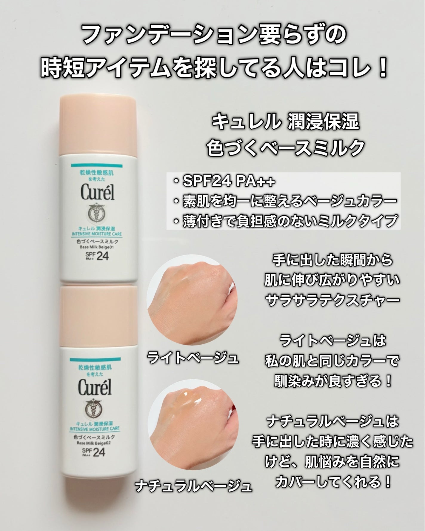 潤浸保湿 ベースミルク /キュレル/日焼け止めミルクを使ったクチコミ(4枚目)