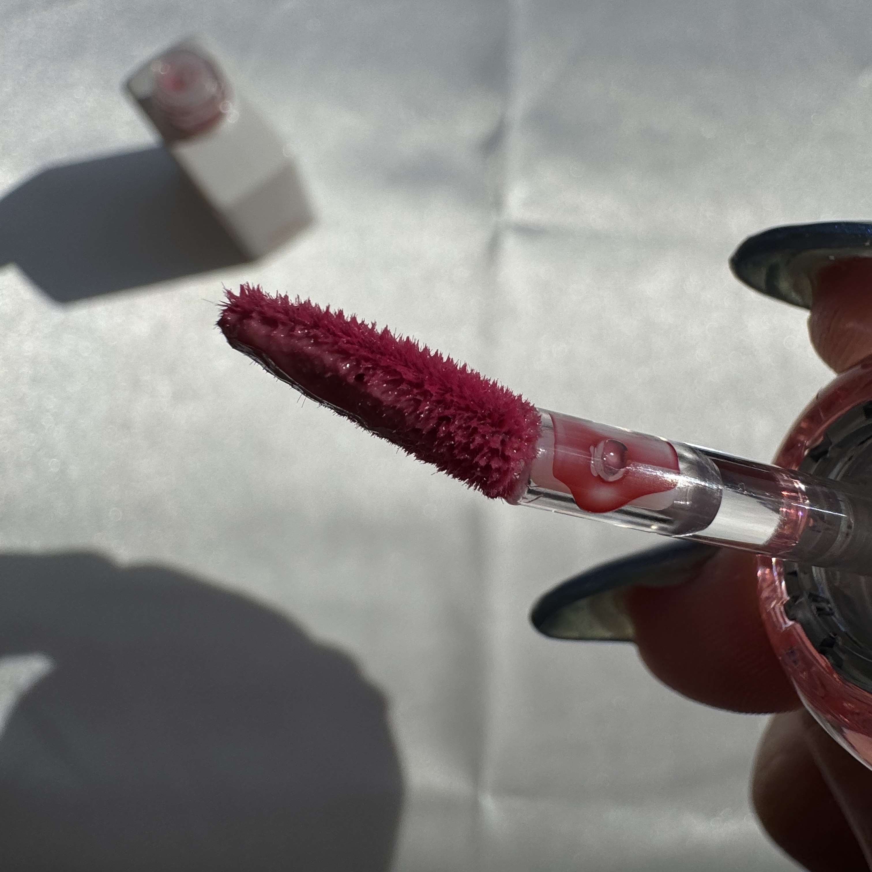 リップポーション シュガーグレーズティント 08 ピオニーボール/alternativestereo/リップティントを使ったクチコミ（2枚目）