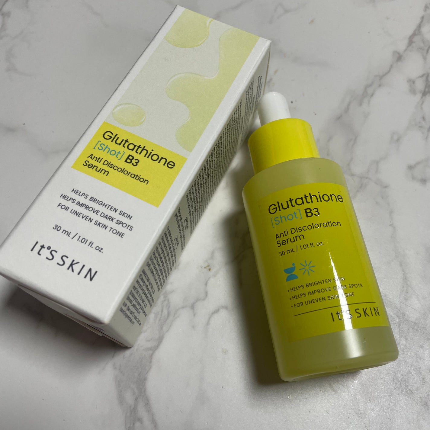 グルタチオンショットB3シミ跡セラム/It's skin/美容液を使ったクチコミ(1枚目)