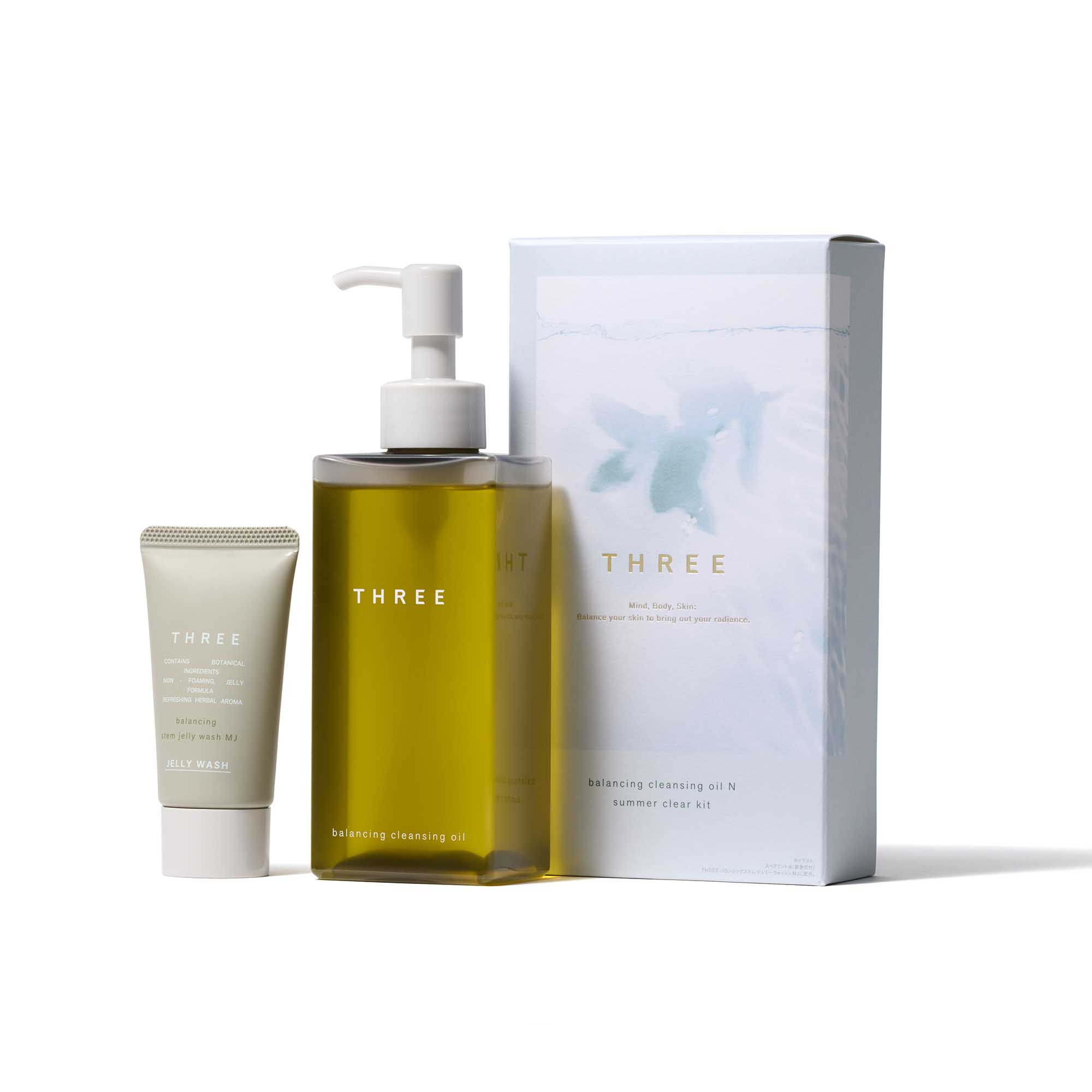 THREE バランシング クレンジング オイル Ｎ サマー クリア キット / THREE