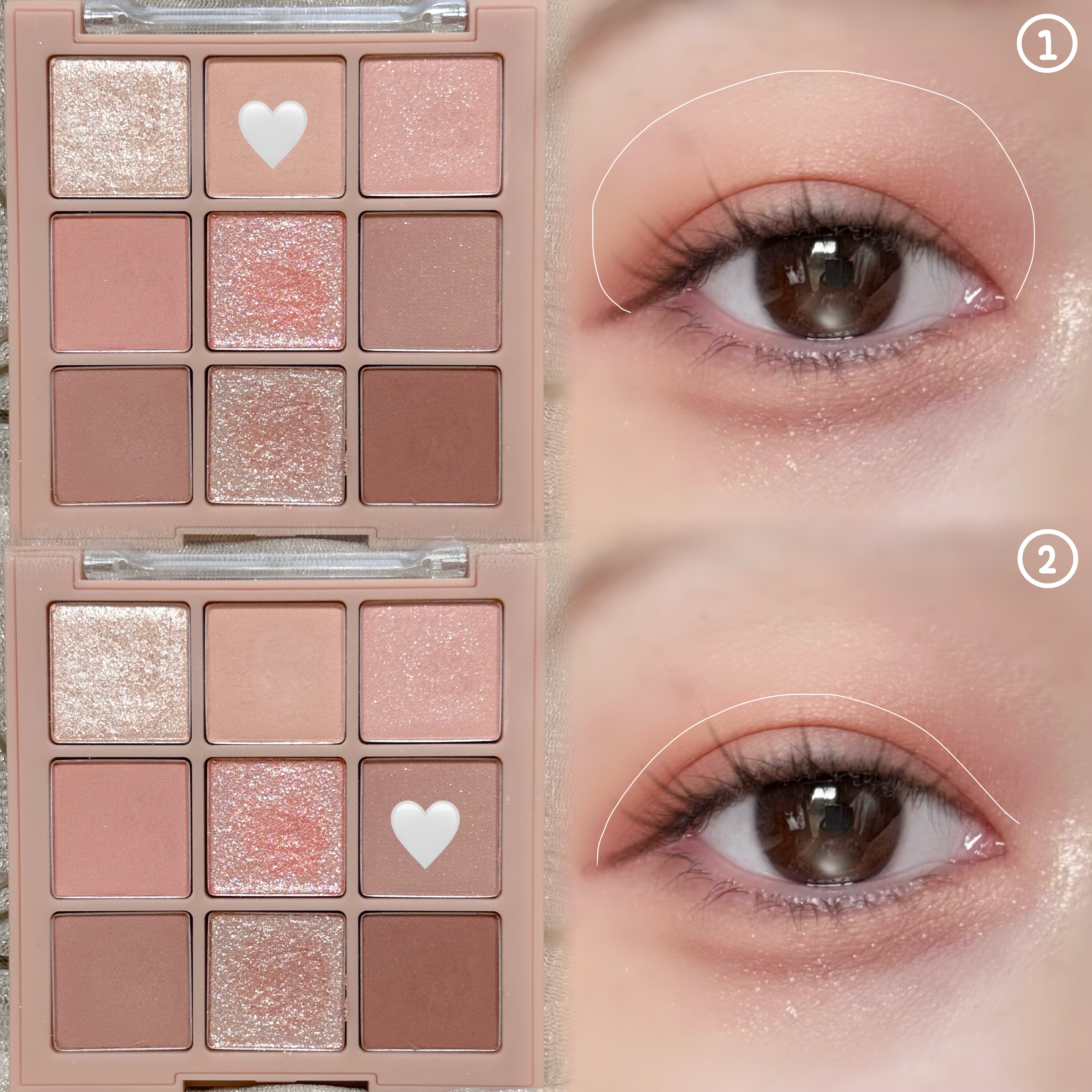 シャドウパレット/dasique/アイシャドウパレットを使ったクチコミ（2枚目）