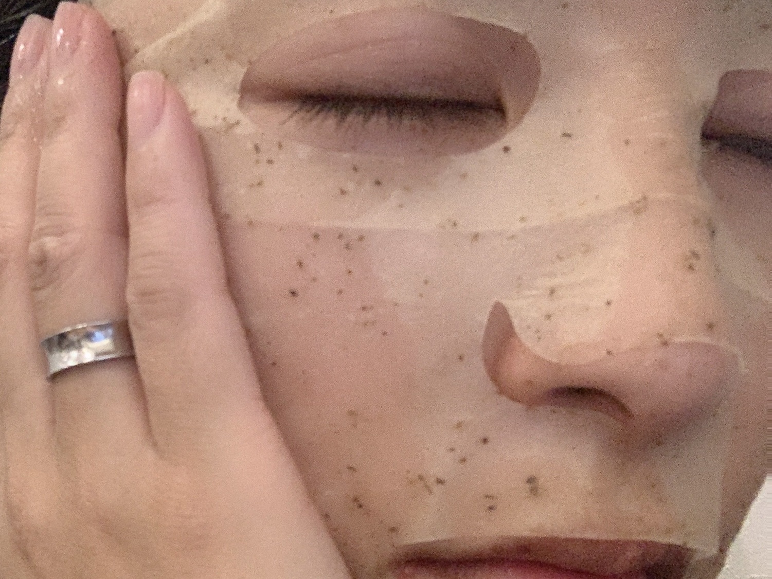 ツボクサスージングハイドロヨモギマスク/LIALUSTER/シートマスク・パックを使ったクチコミ（3枚目）