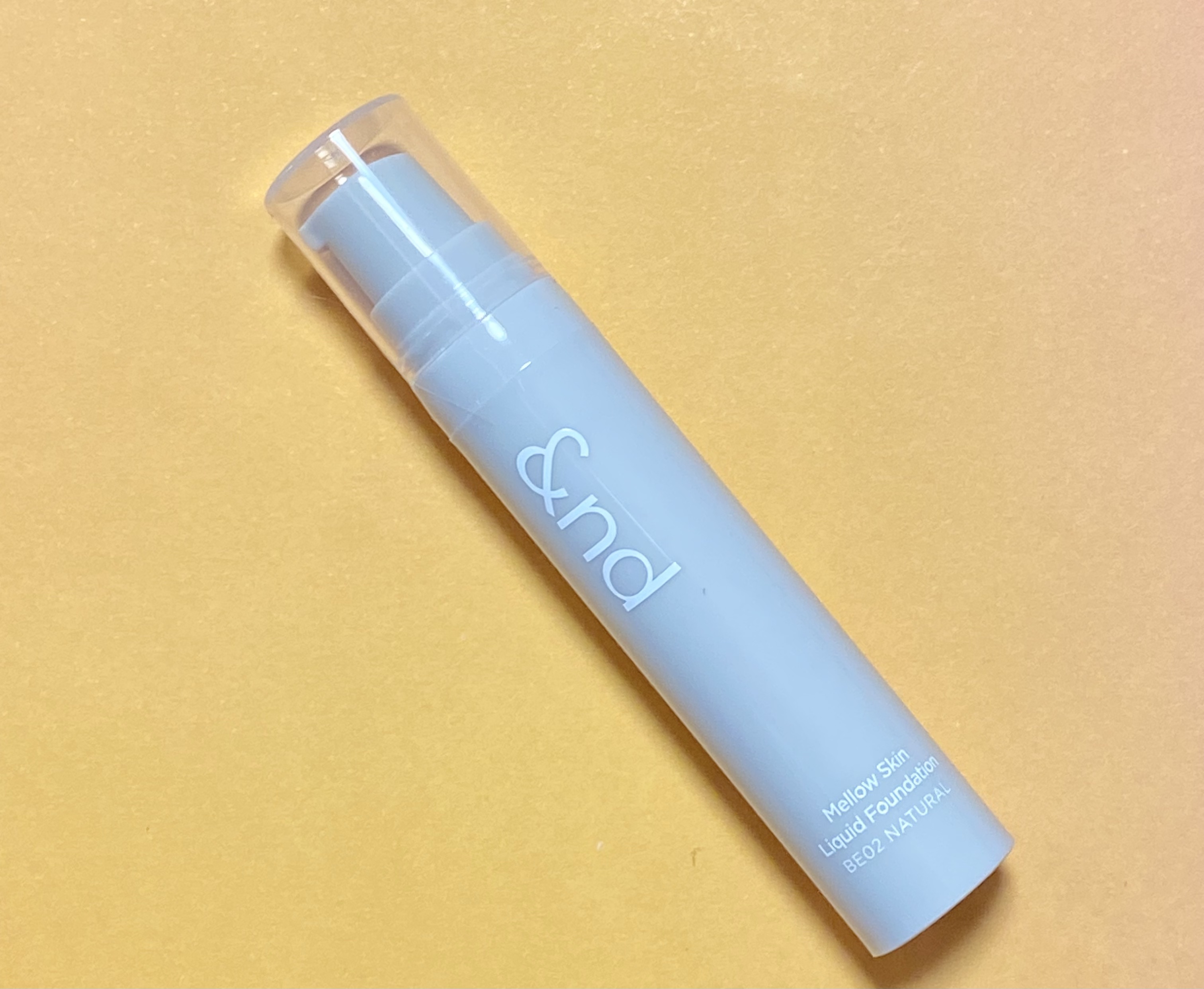 メロウスキンリキッドファンデーション BE02 NATURAL/&nd by rom&nd/リキッドファンデーションを使ったクチコミ（1枚目）