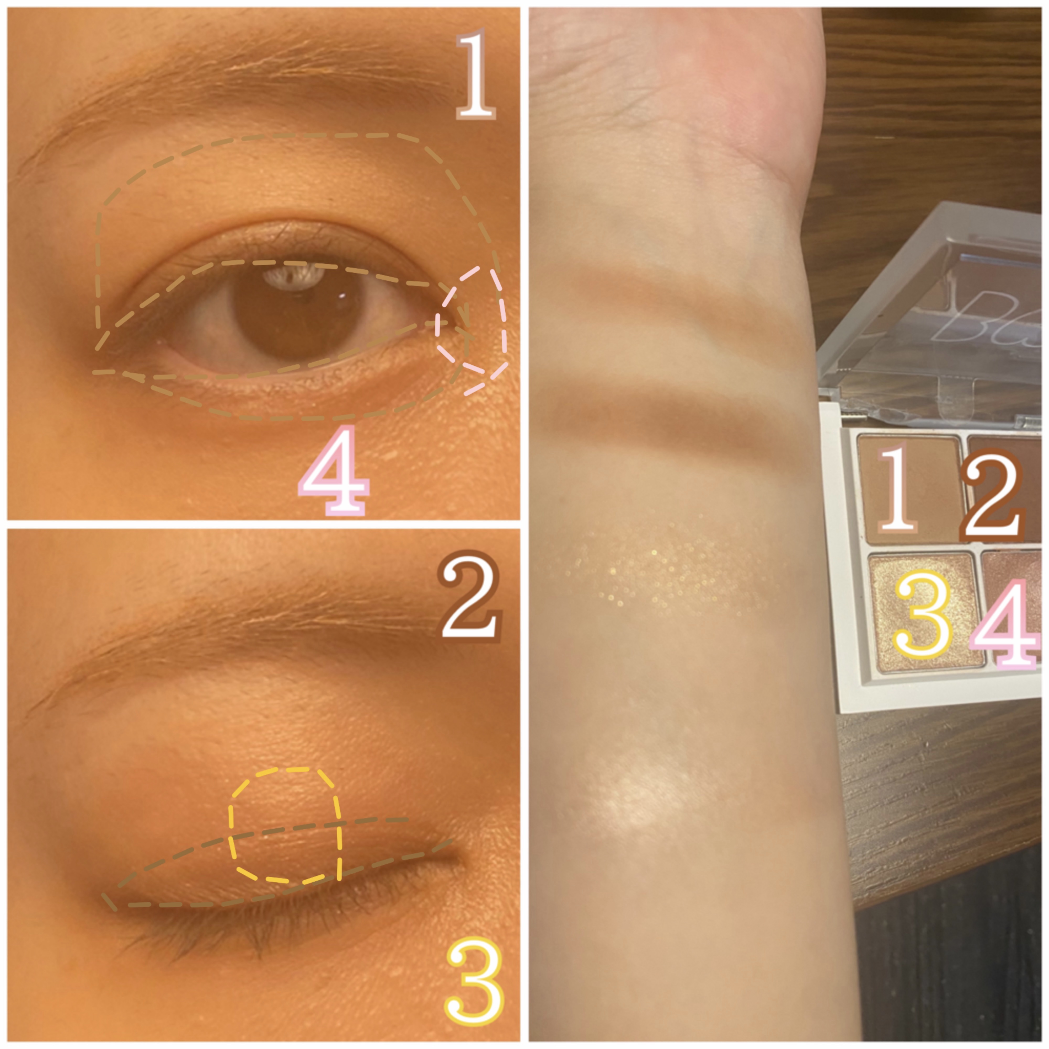 THE アイパレR/b idol/アイシャドウパレットを使ったクチコミ（3枚目）