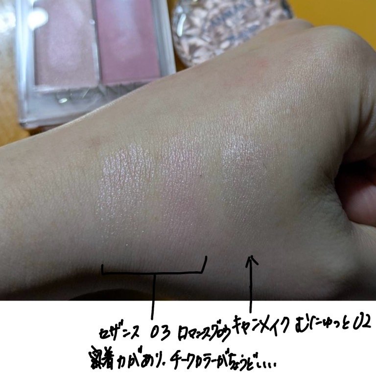 フェイスグロウカラー/CEZANNE/クリームハイライトを使ったクチコミ（2枚目）