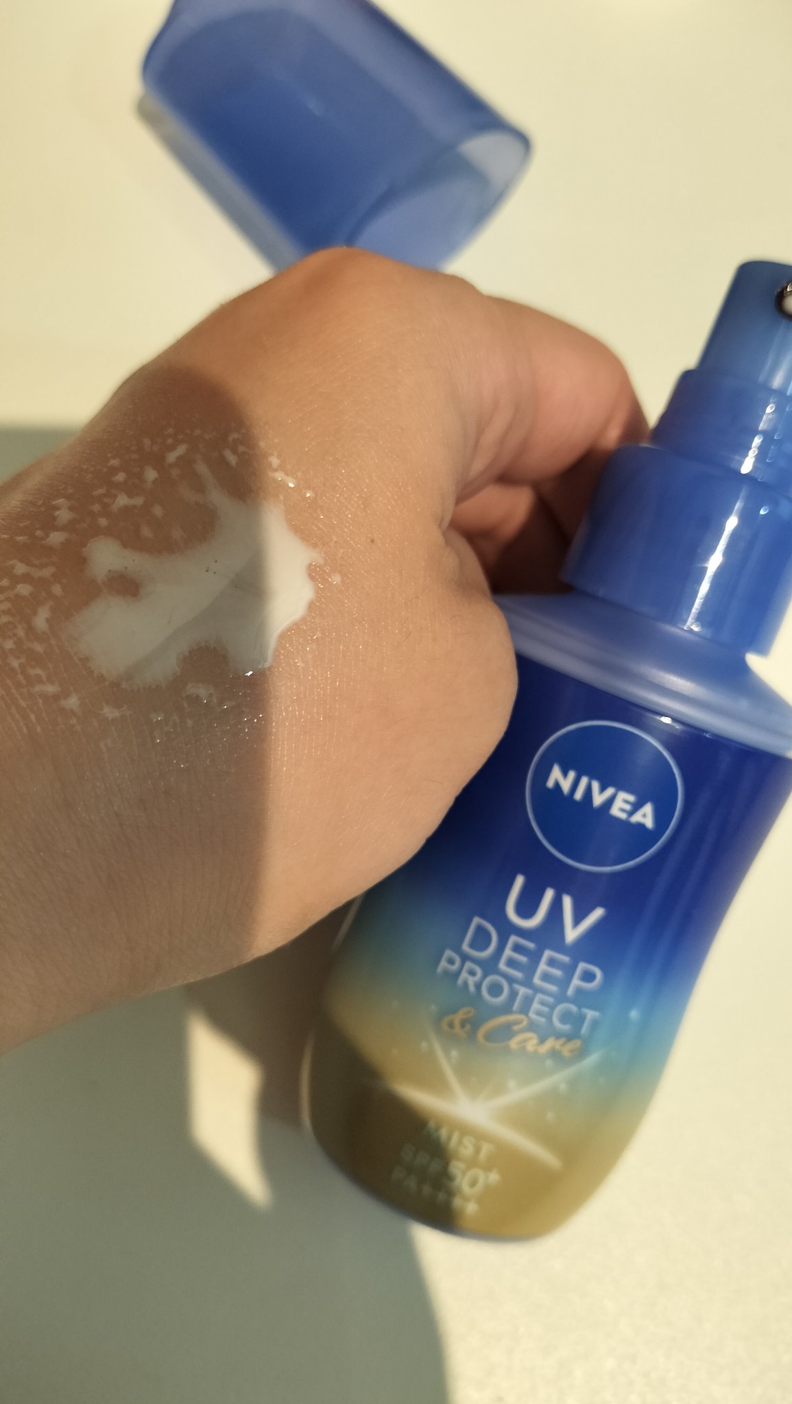 ニベアUV ディーププロテクト＆ケア ミルクミスト/ニベア/日焼け止めミスト・スプレーを使ったクチコミ（3枚目）