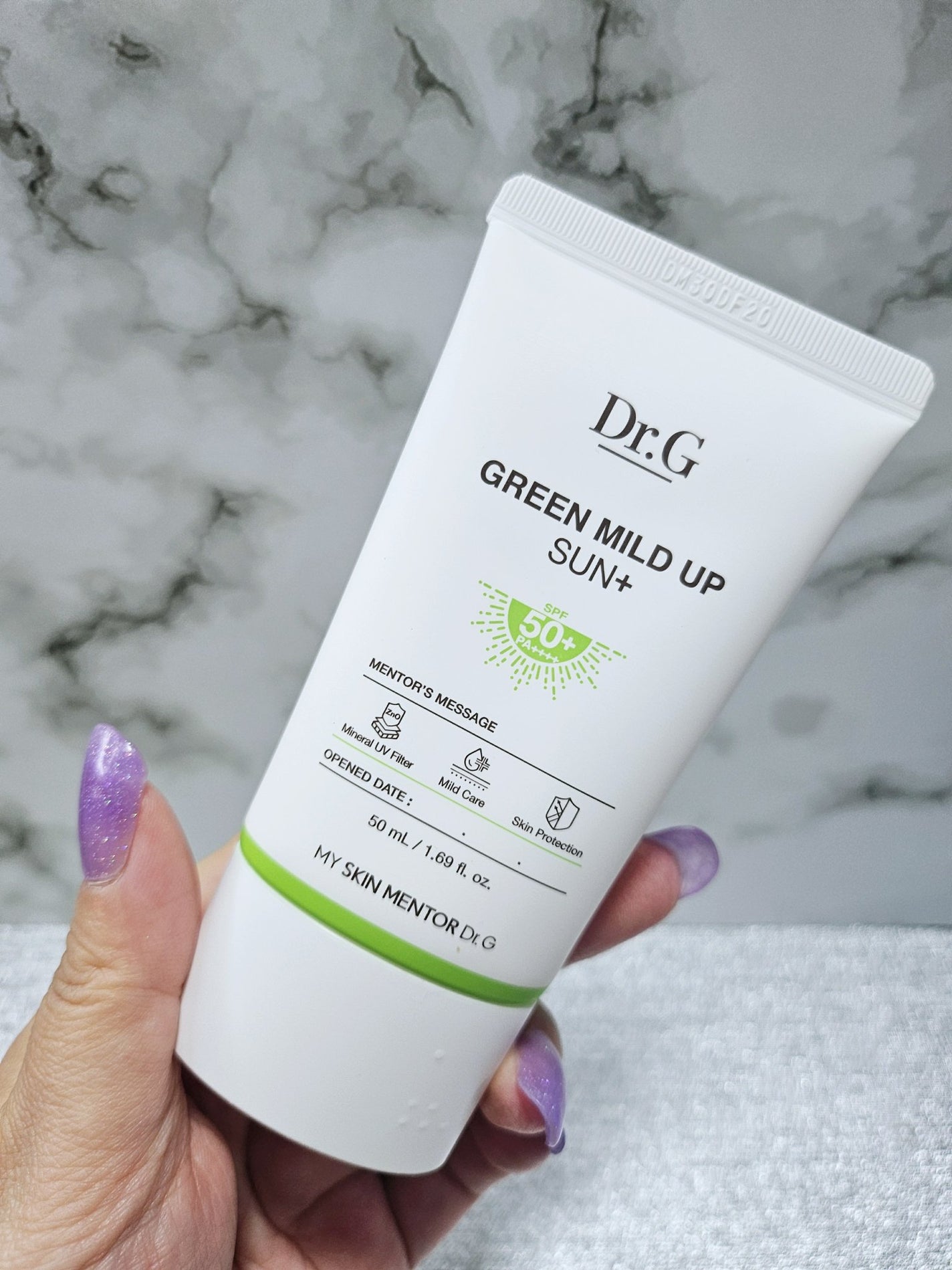 グリーンマイルドアップサンプラス/Dr.G/日焼け止めクリームを使ったクチコミ(2枚目)