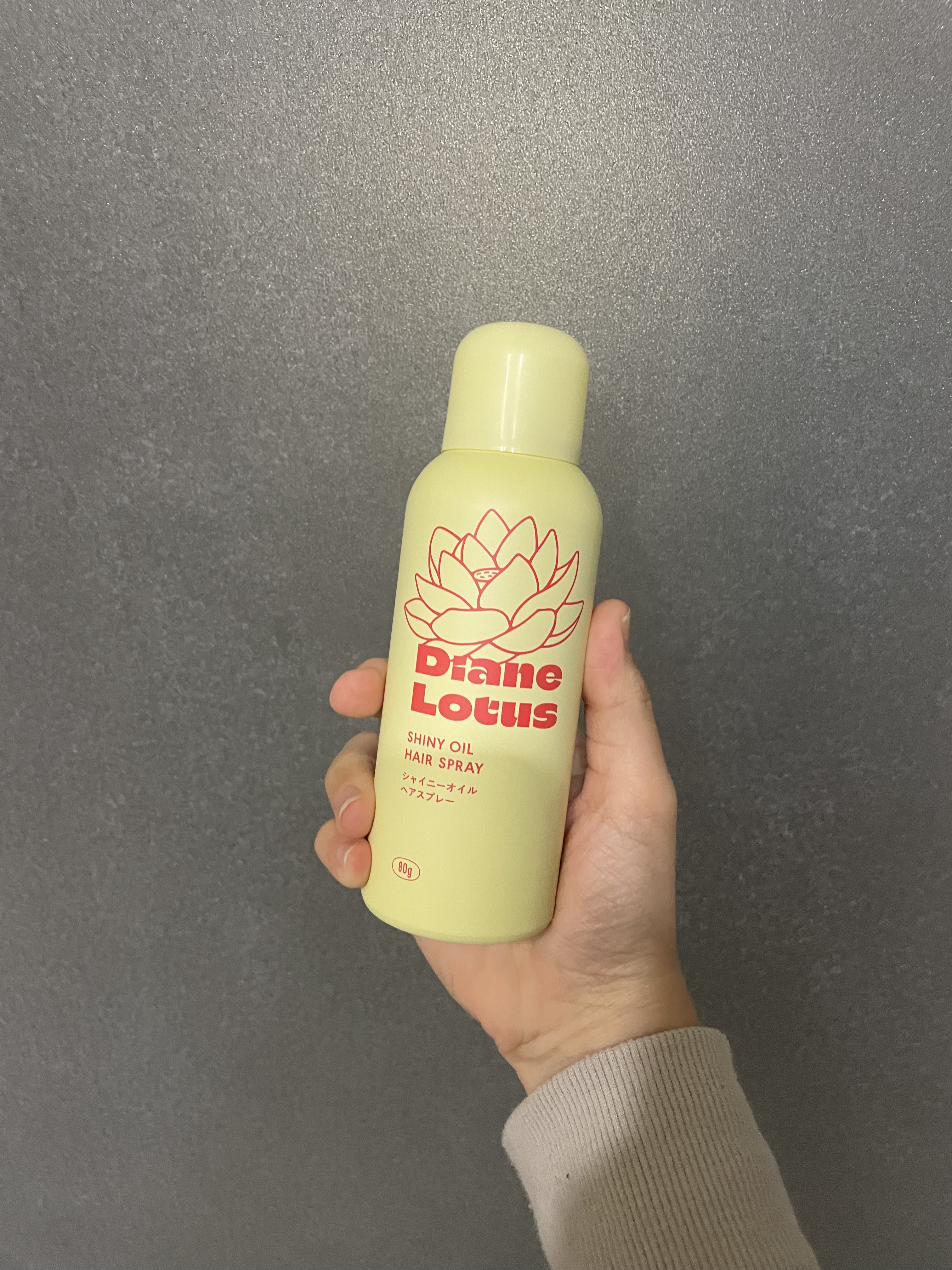 ロータス シャイニーオイル ヘアスプレー ピーチ＆ホワイトティーの香り/ダイアン/ヘアスプレーを使ったクチコミ（1枚目）