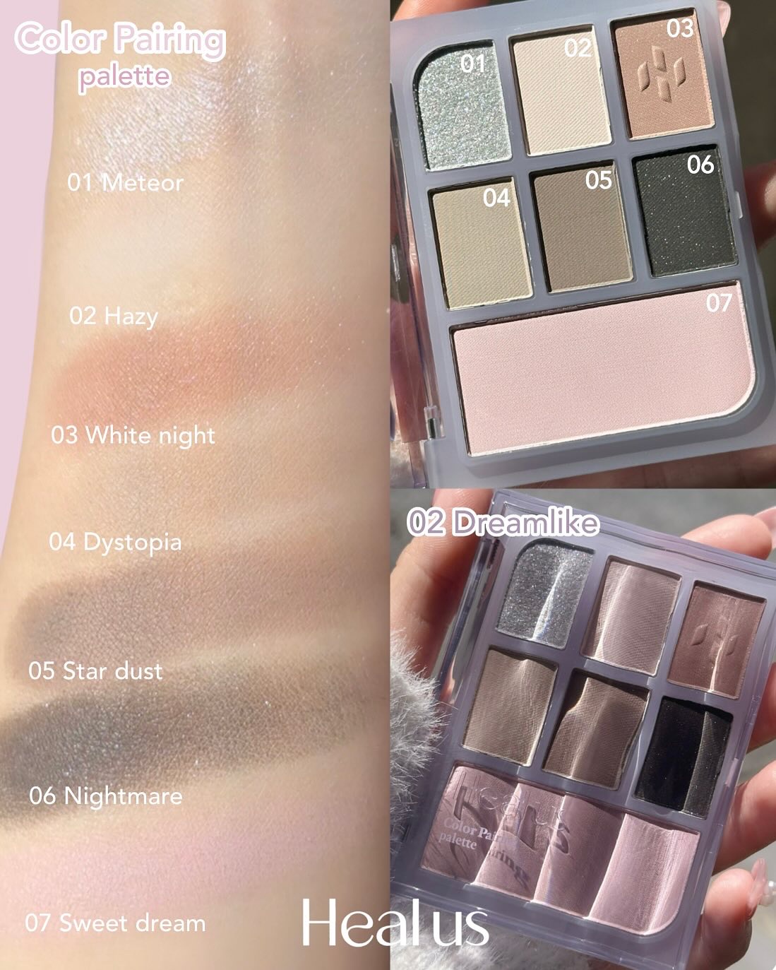 アイシャドウパレット/Healus/アイシャドウパレットを使ったクチコミ（3枚目）