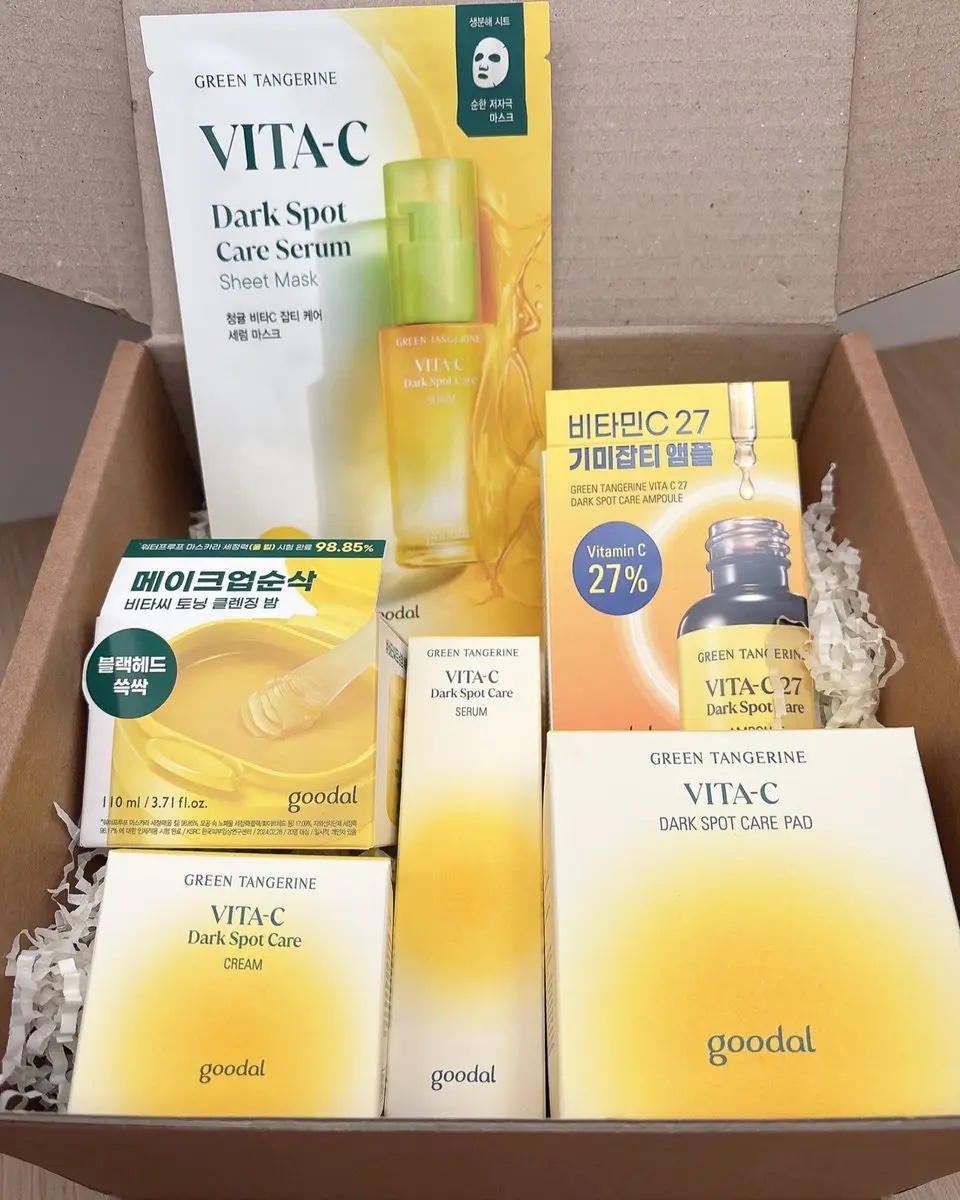 グリーンタンジェリン ビタCダークスポットケアパッド/goodal/トナーパッドを使ったクチコミ（2枚目）