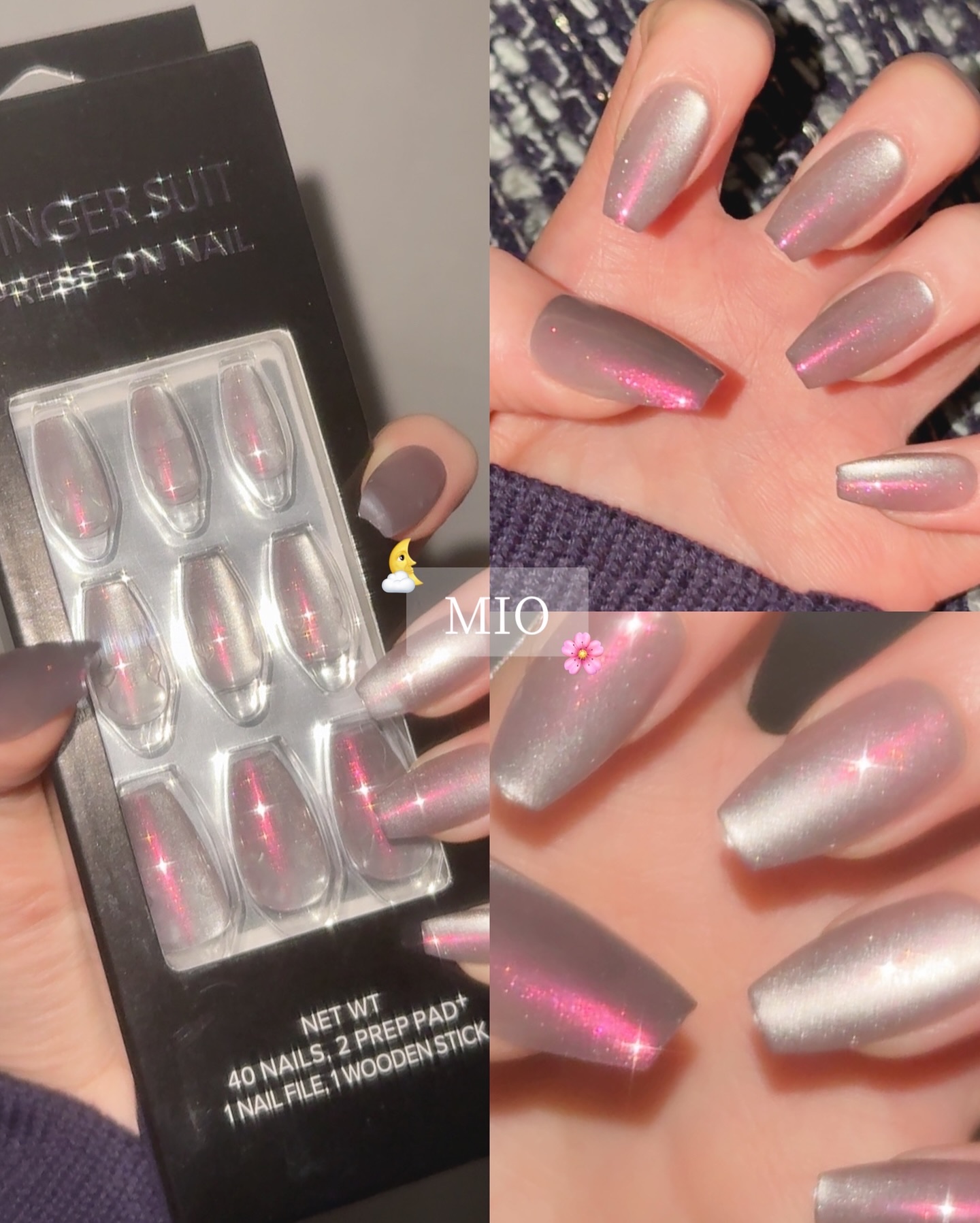 ネイルチップ(シールタイプ)/FINGER SUIT/ネイルチップ・パーツを使ったクチコミ（3枚目）