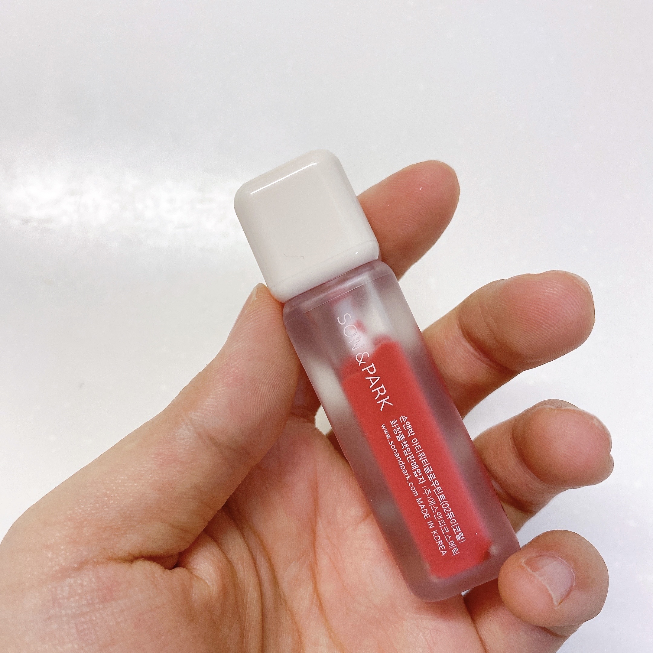 Arti Water Glow Tint #03 Fairy Pink/SON&PARK/口紅を使ったクチコミ（1枚目）