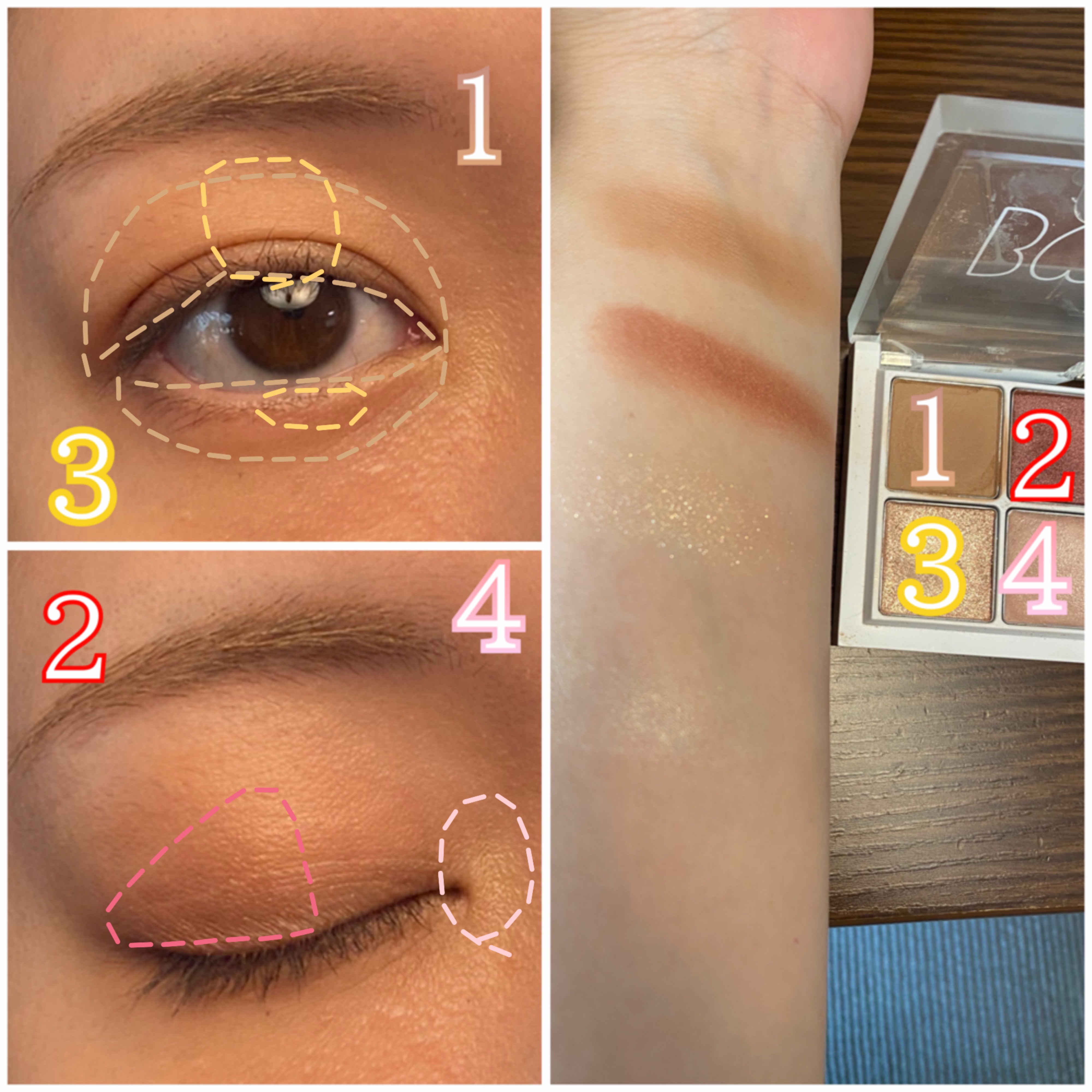 THE アイパレR/b idol/アイシャドウパレットを使ったクチコミ（3枚目）