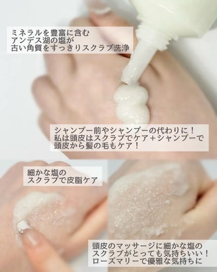 ローズマリー スカルプ スクラブ/AROMATICA/ヘッドスクラブを使ったクチコミ(2枚目)