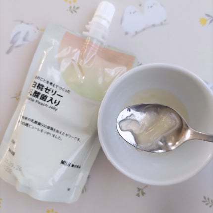肌のことを考えてつくった 白桃ゼリー 乳酸菌入り /無印良品/ゼリー飲料を使ったクチコミ(7枚目)
