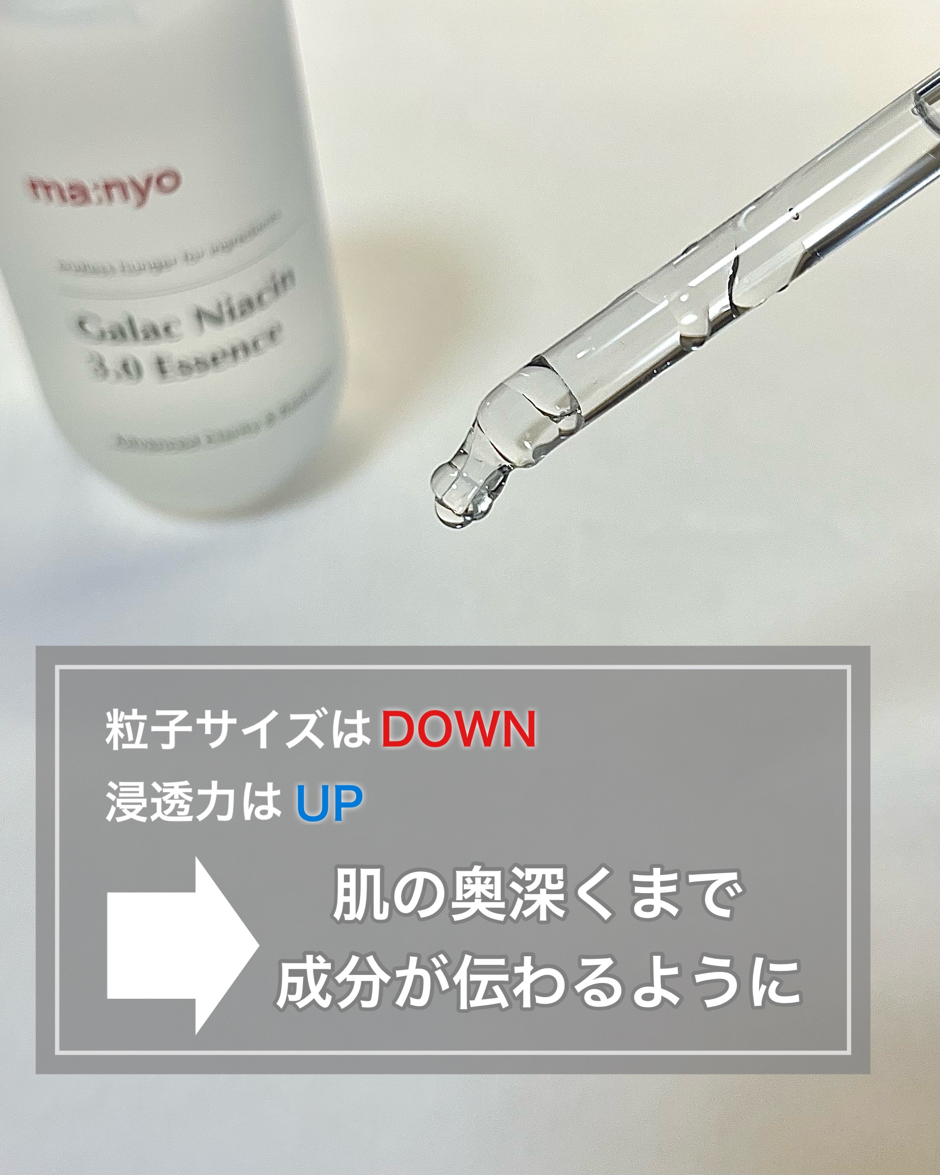 ガラク ナイアシン 3.0 エッセンス/manyo/美容液を使ったクチコミ（2枚目）