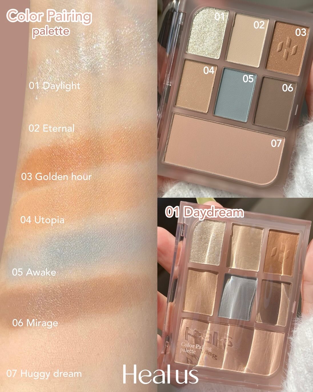 アイシャドウパレット/Healus/アイシャドウパレットを使ったクチコミ（2枚目）