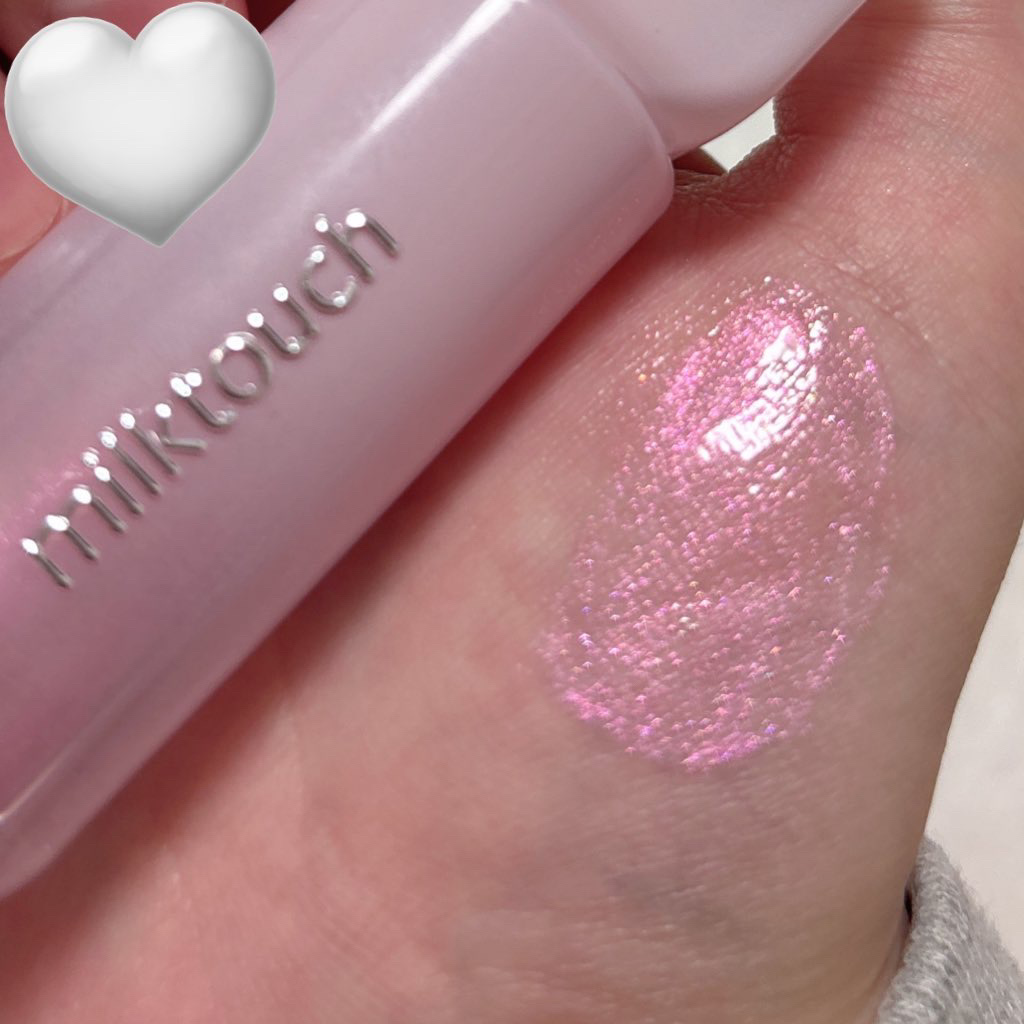 デューステインシアーオーロラグロス/Milk Touch/リップグロスを使ったクチコミ（2枚目）