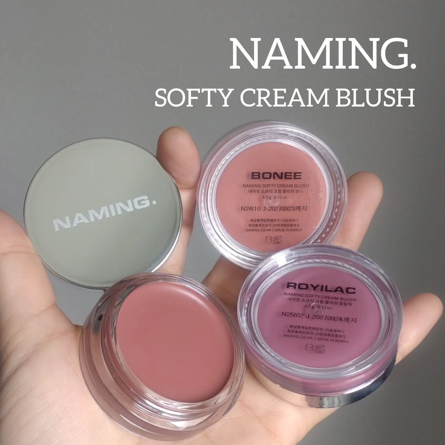 ネーミング　ソフティクリームブラッシュ/NAMING./ジェル・クリームチークを使ったクチコミ（1枚目）