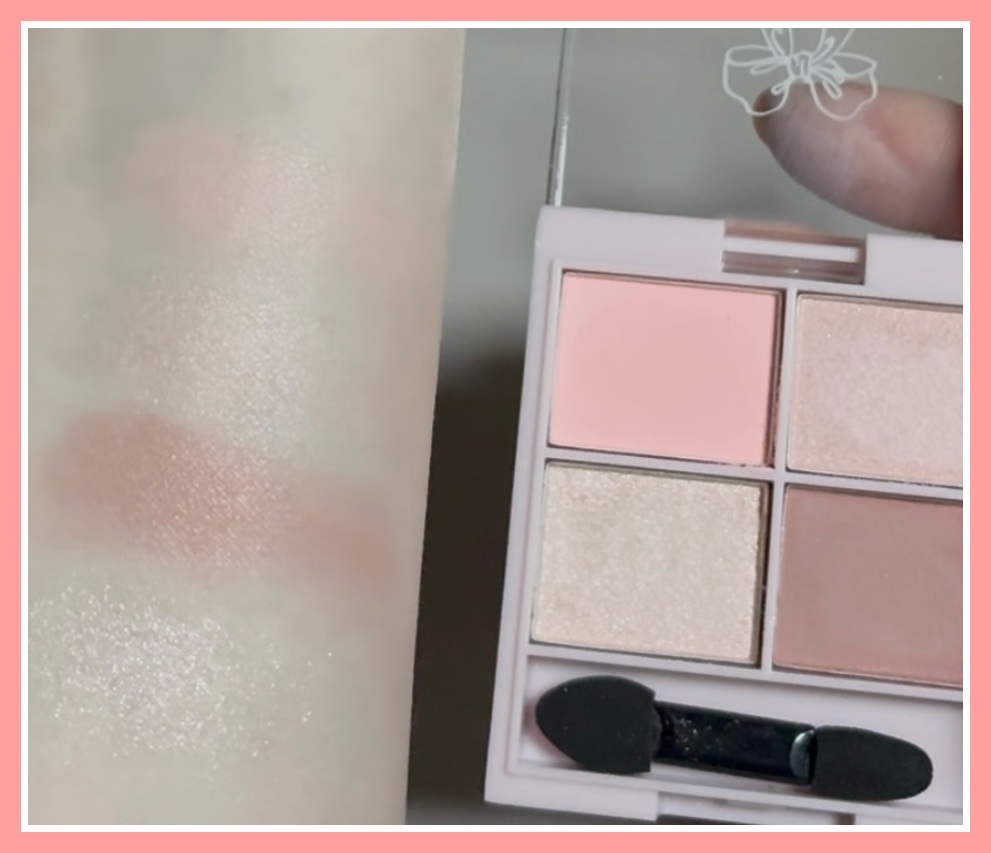 &. WithCharm 涙袋パレット/DAISO/アイシャドウパレットを使ったクチコミ（2枚目）
