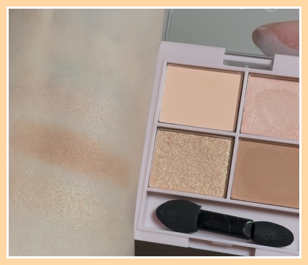 &. WithCharm 涙袋パレット/DAISO/アイシャドウパレットを使ったクチコミ（3枚目）