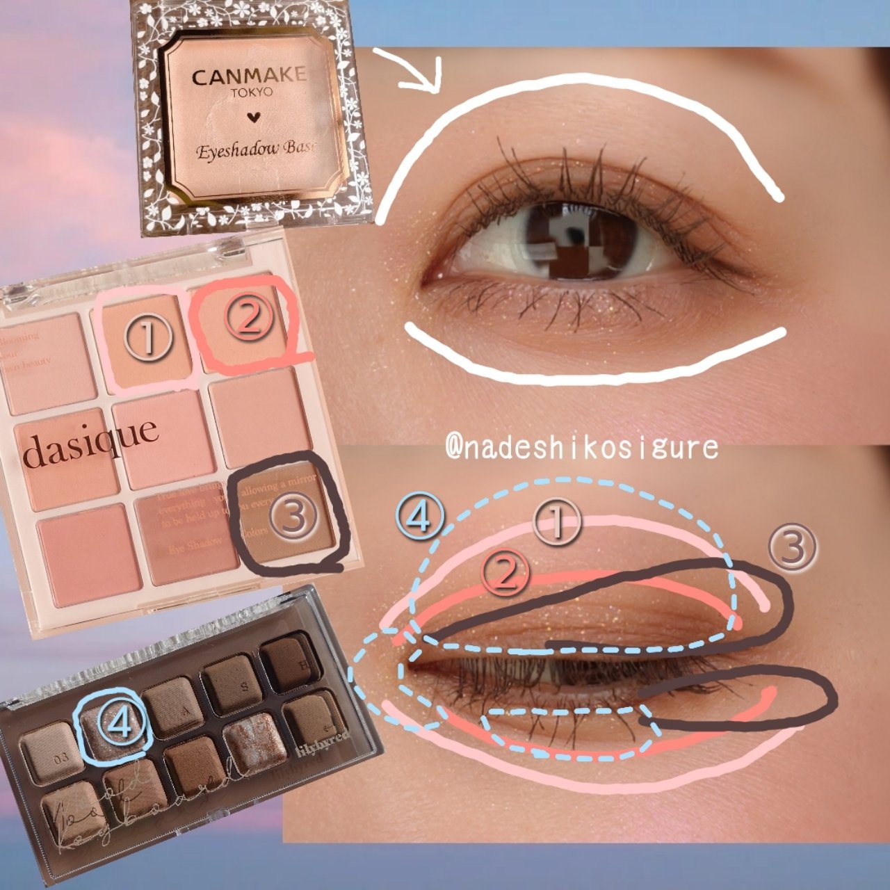 シャドウパレット/dasique/アイシャドウパレットを使ったクチコミ（3枚目）