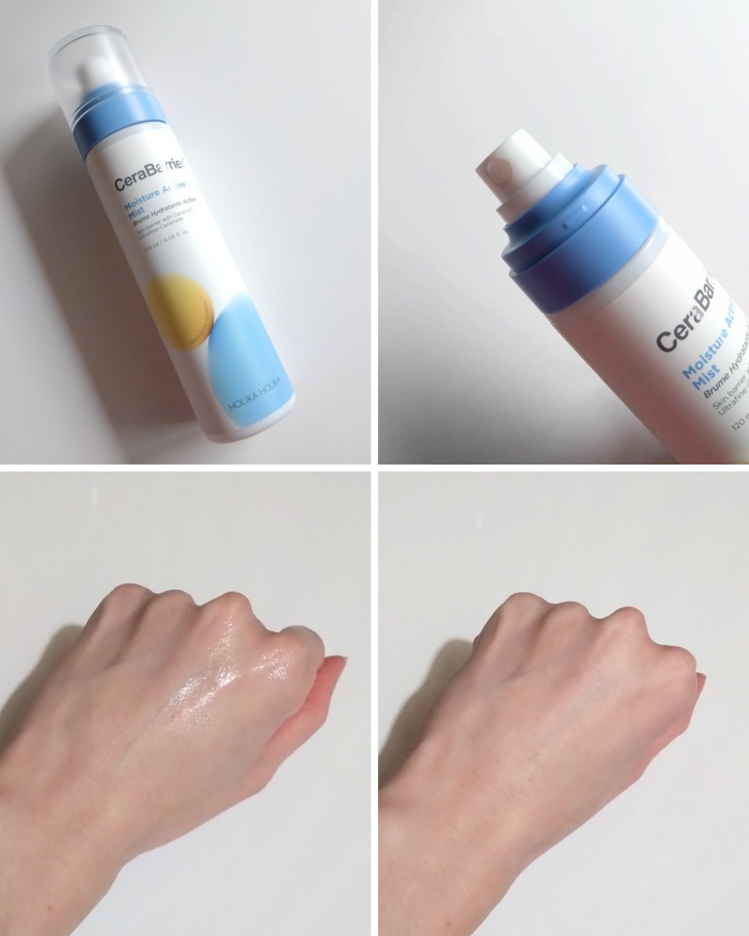 セラバリア　モイスチャーアクティブ　ミスト/HOLIKA HOLIKA/ミスト状化粧水を使ったクチコミ（3枚目）