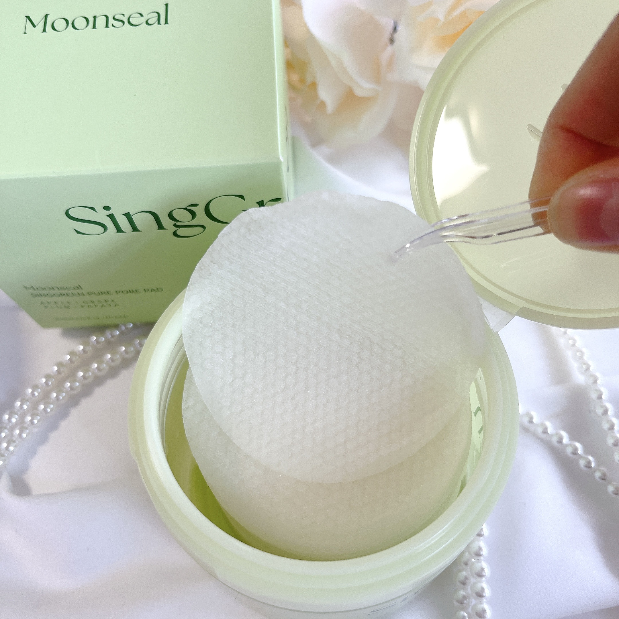 シンググリーンピュアポア パッド/Moonseal/トナーパッドを使ったクチコミ（3枚目）