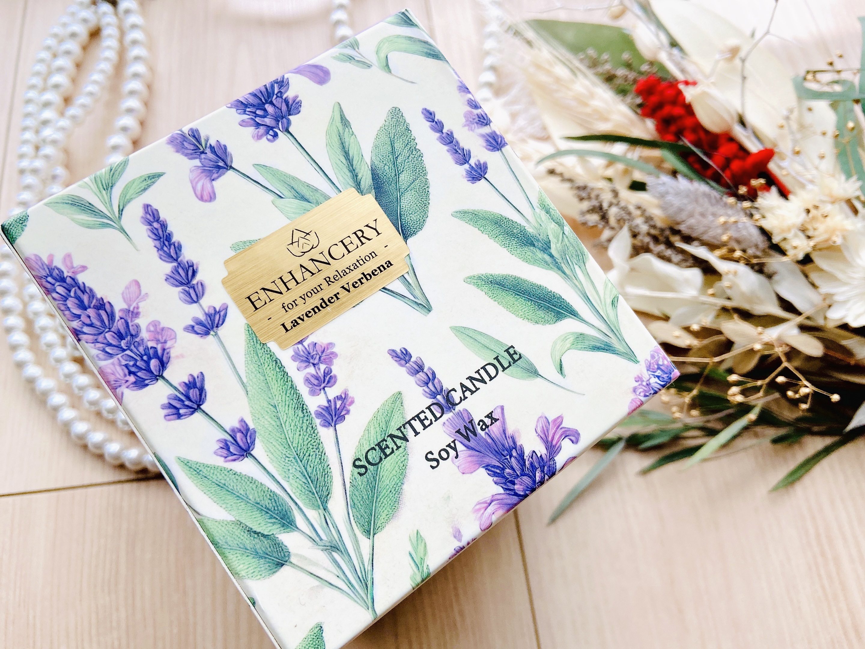 ウッドウィックアロマキャンドル/ENHANCERY/アロマキャンドルを使ったクチコミ（2枚目）