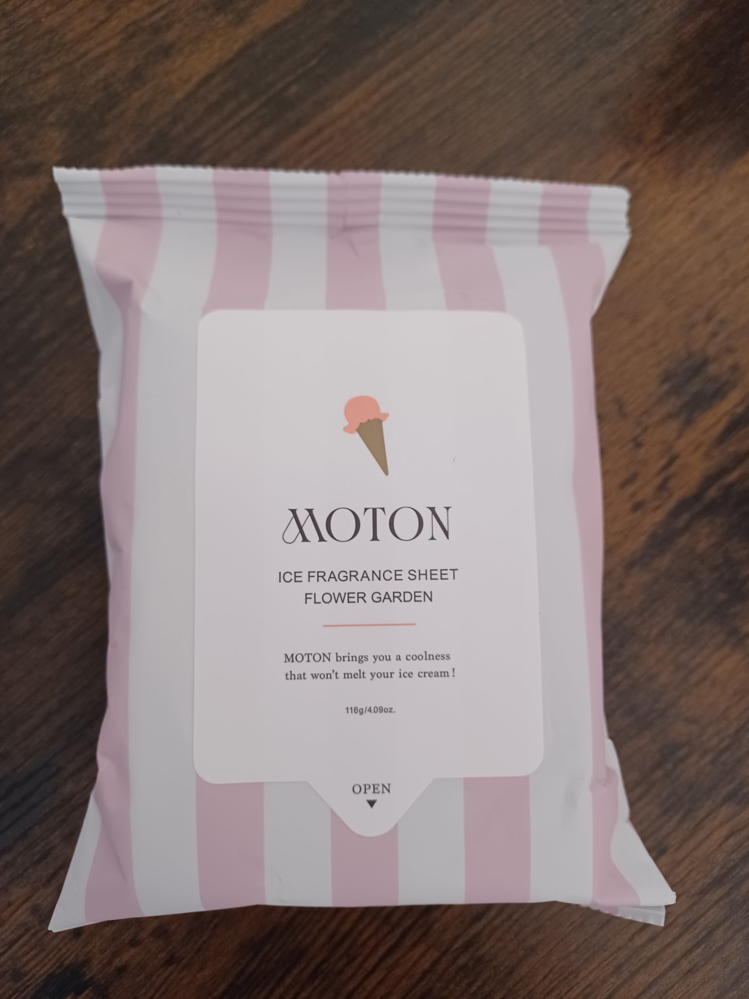 アイスフレグランスシート FLOWER GARDEN/MOTON/ボディシートを使ったクチコミ（1枚目）
