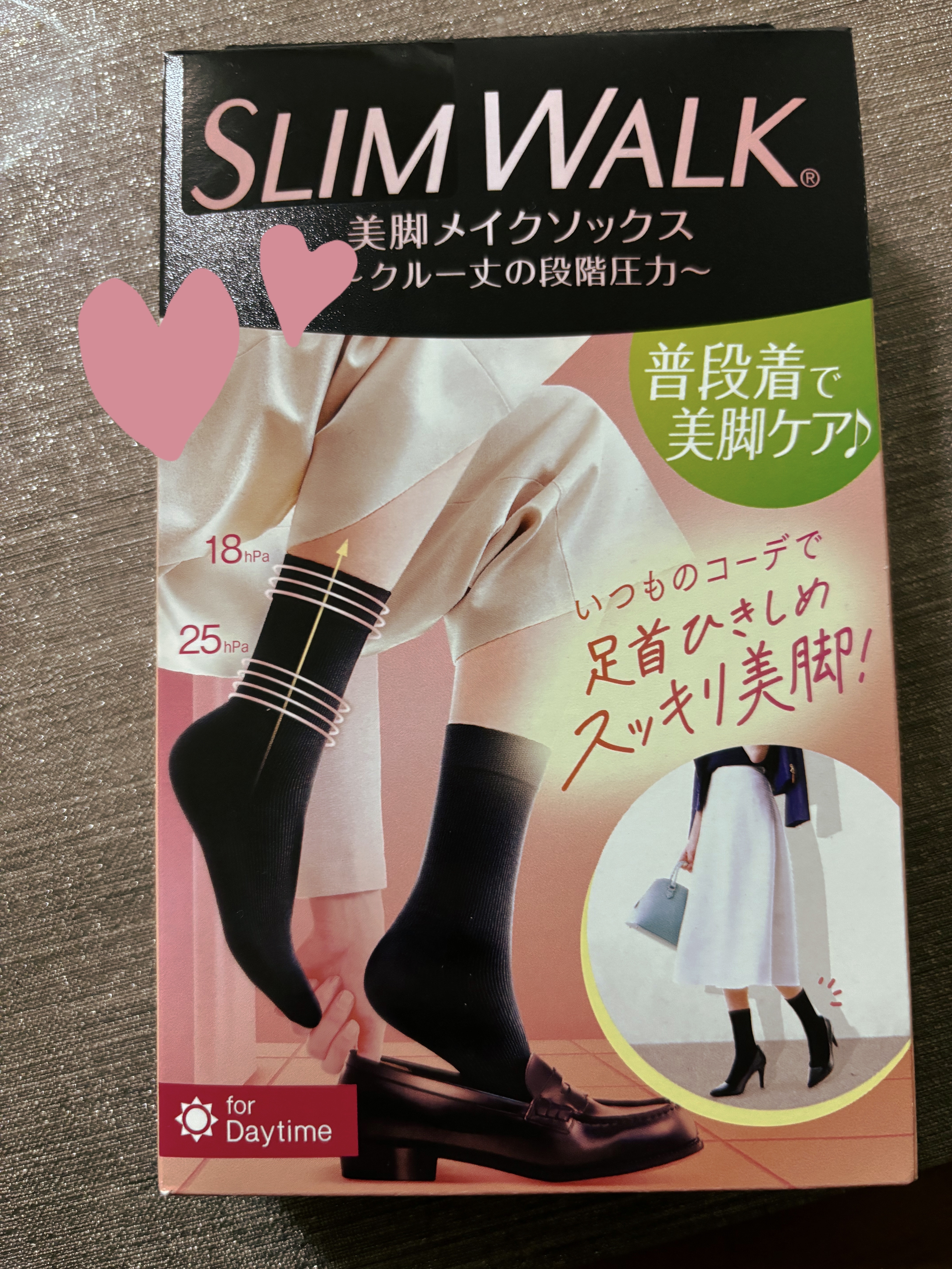 美脚メイクソックス/SLIMWALK/着圧ソックス・レギンスを使ったクチコミ（1枚目）