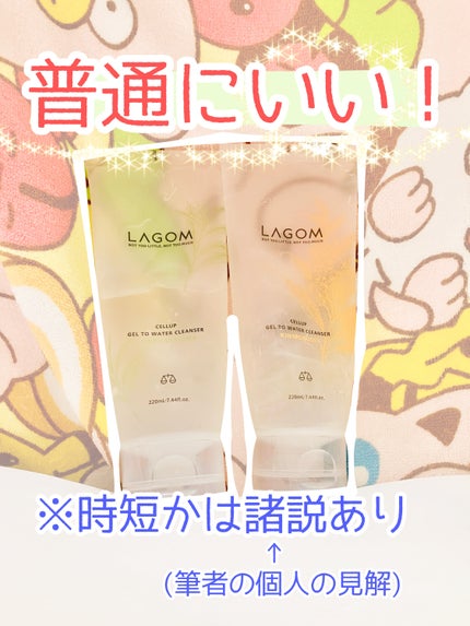 ラゴム ジェルトゥウォーター クレンザー(LV)(朝用洗顔)/LAGOM /その他洗顔料を使ったクチコミ(1枚目)