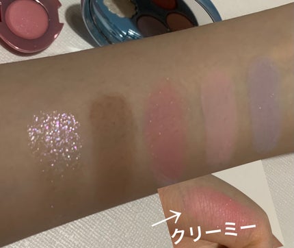 フィー ポケットアイパレット EP01 キャンディーフロス/fwee/アイシャドウパレットを使ったクチコミ(2枚目)