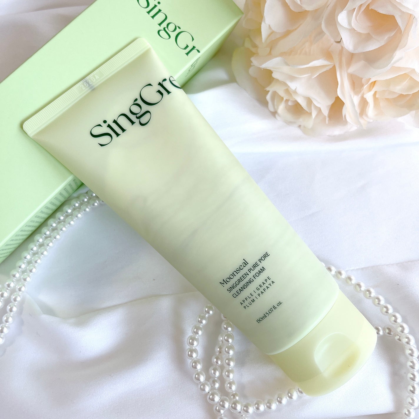 シンググリーンピュアポア クレンジングフォーム/Moonseal/クレンジングクリームを使ったクチコミ(1枚目)
