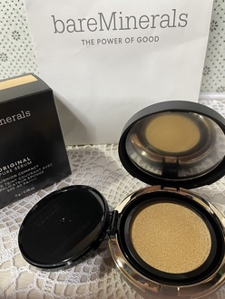 オリジナル ピュア セラム カバーアップ クッション/bareMinerals/クッションファンデーションを使ったクチコミ（2枚目）