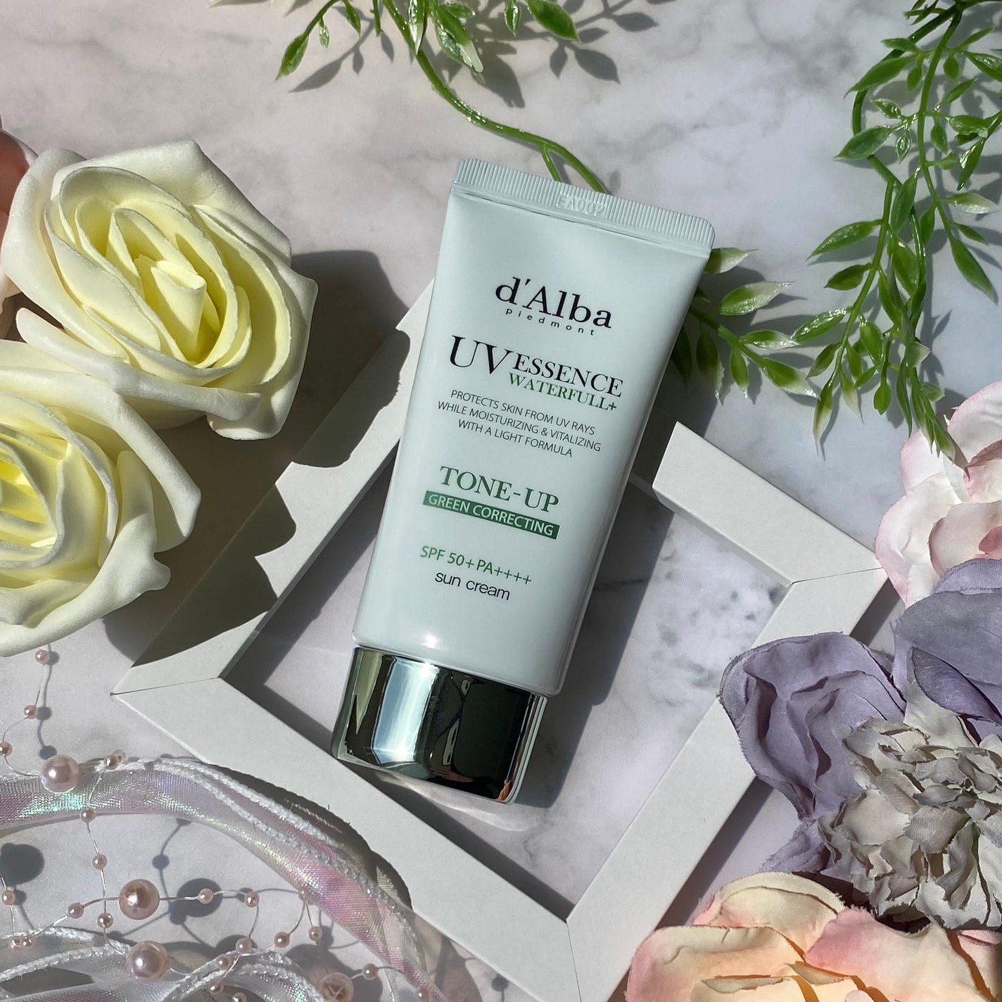 クリーンティーツリーリポソームトーンアップサンクリーム(グリーン)/ダルバ/日焼け止めクリームを使ったクチコミ(6枚目)