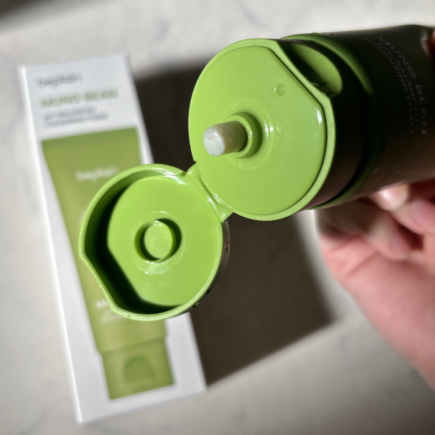 緑豆弱酸性洗顔フォーム/beplain/洗顔フォームを使ったクチコミ(3枚目)