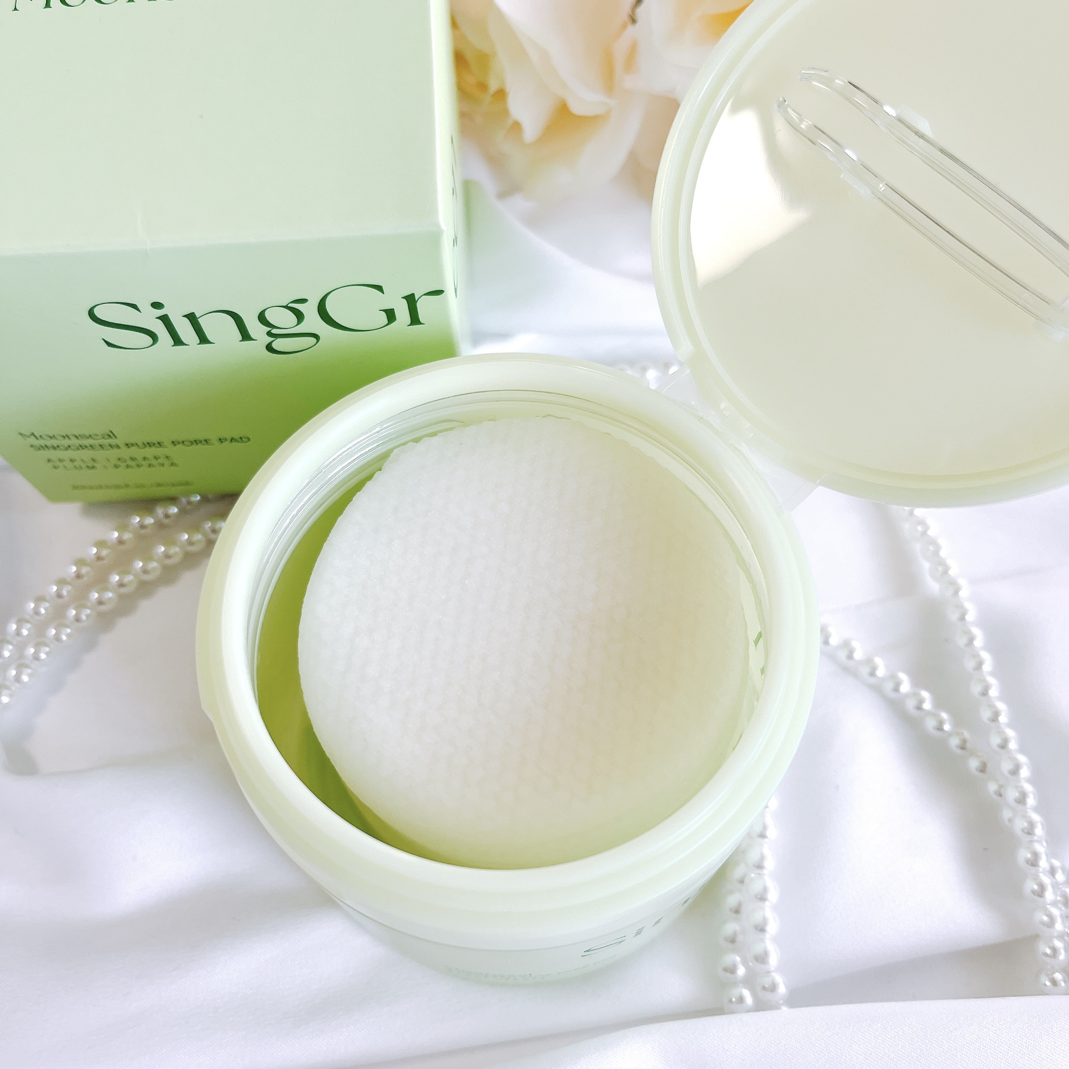 シンググリーンピュアポア パッド/Moonseal/トナーパッドを使ったクチコミ（2枚目）